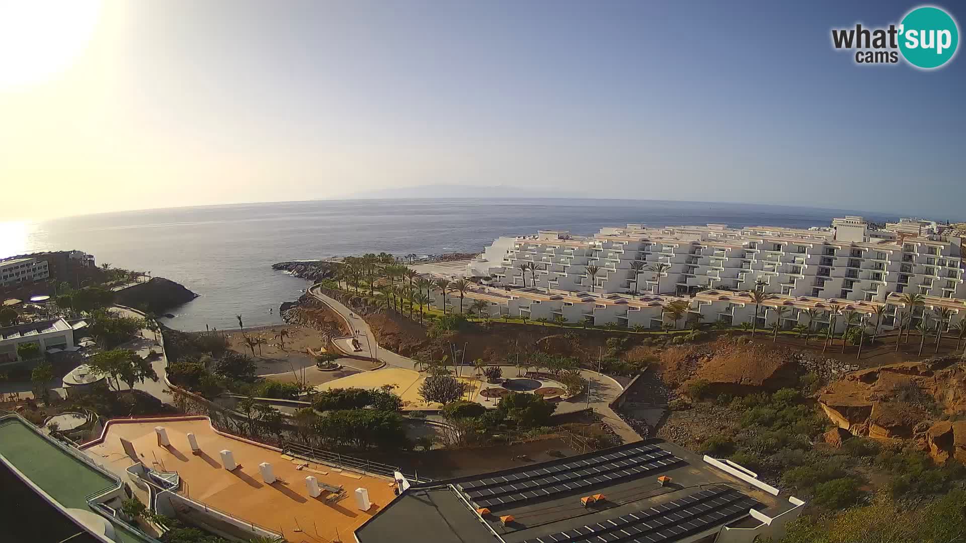 Live webcam Playa de Las Galgas – Playa Paraiso – La Gomera island – Adeje – Tenerife