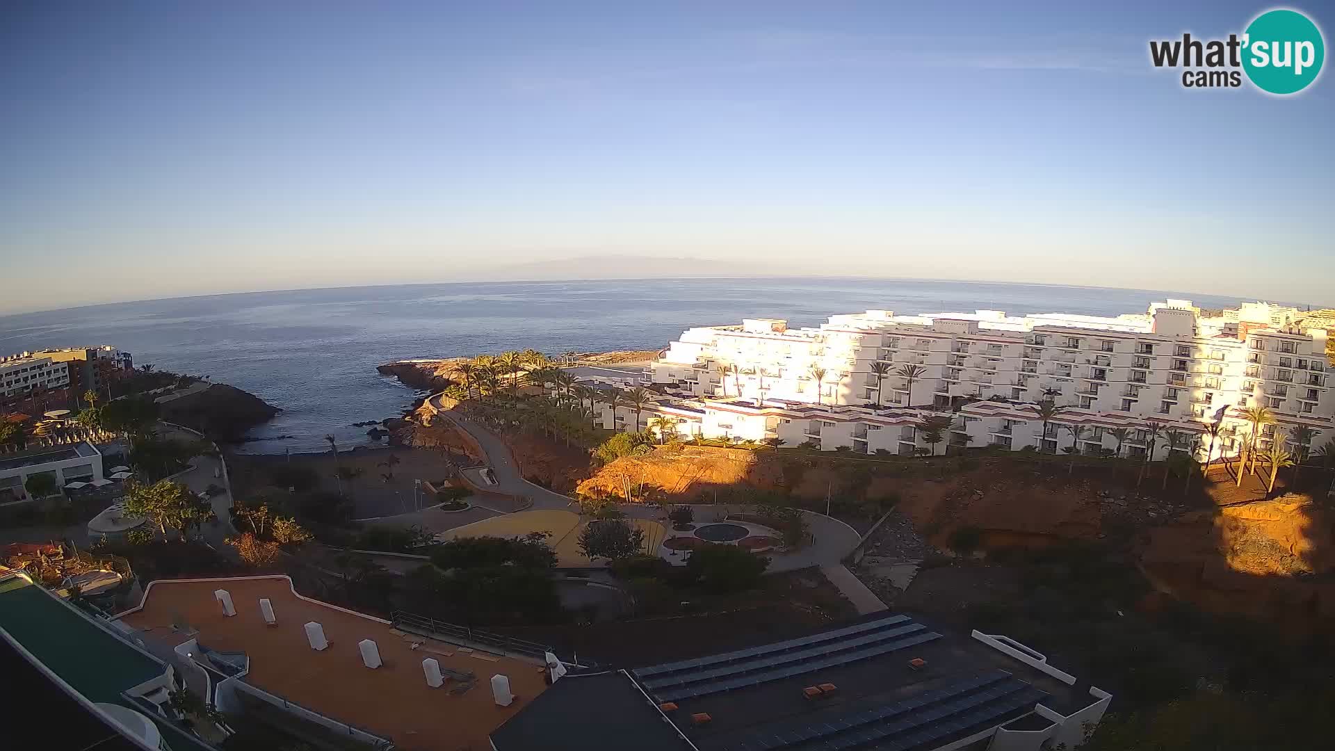 Spletna kamera v živo Las Galgas plaža – Playa Paraiso – otok La Gomera – Costa Adeje – Tenerife