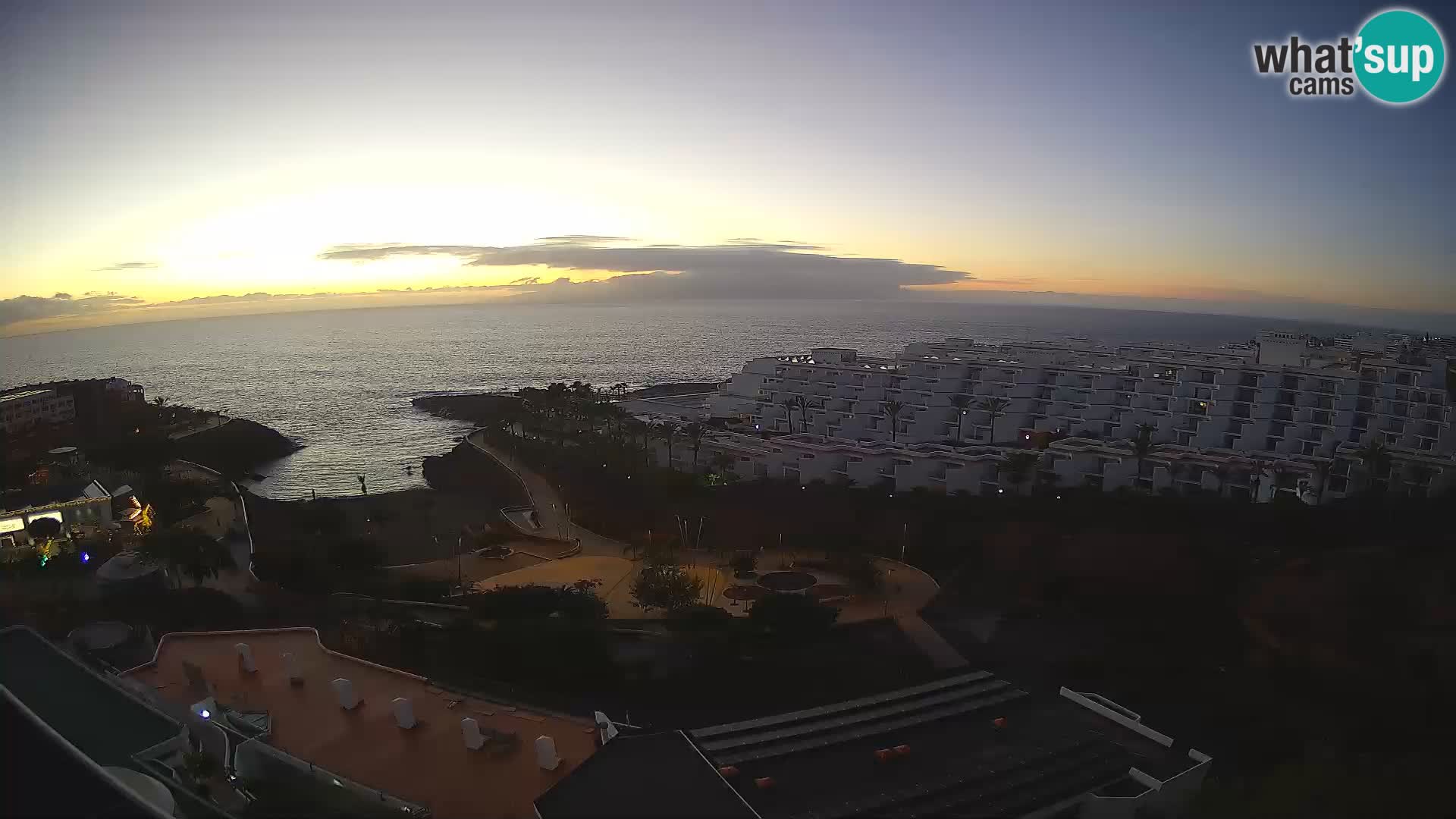 Live webcam Playa de Las Galgas – Playa Paraiso – La Gomera island – Adeje – Tenerife