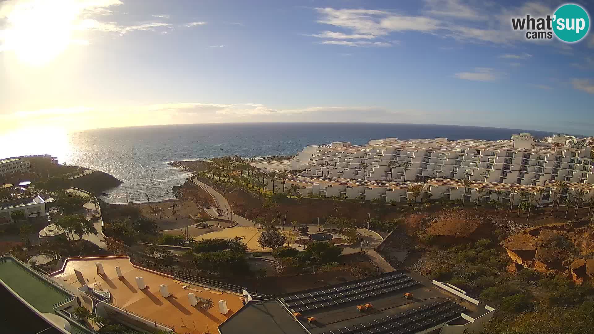 Live webcam Playa de Las Galgas – Playa Paraiso – La Gomera island – Adeje – Tenerife
