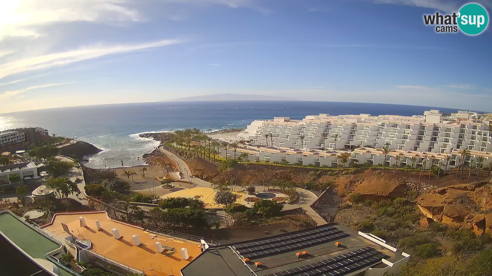 Spletna kamera v živo Las Galgas plaža – Playa Paraiso – otok La Gomera – Costa Adeje – Tenerife