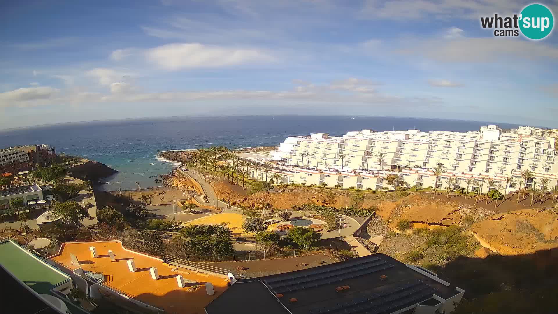Live webcam Playa de Las Galgas – Playa Paraiso – La Gomera island – Adeje – Tenerife