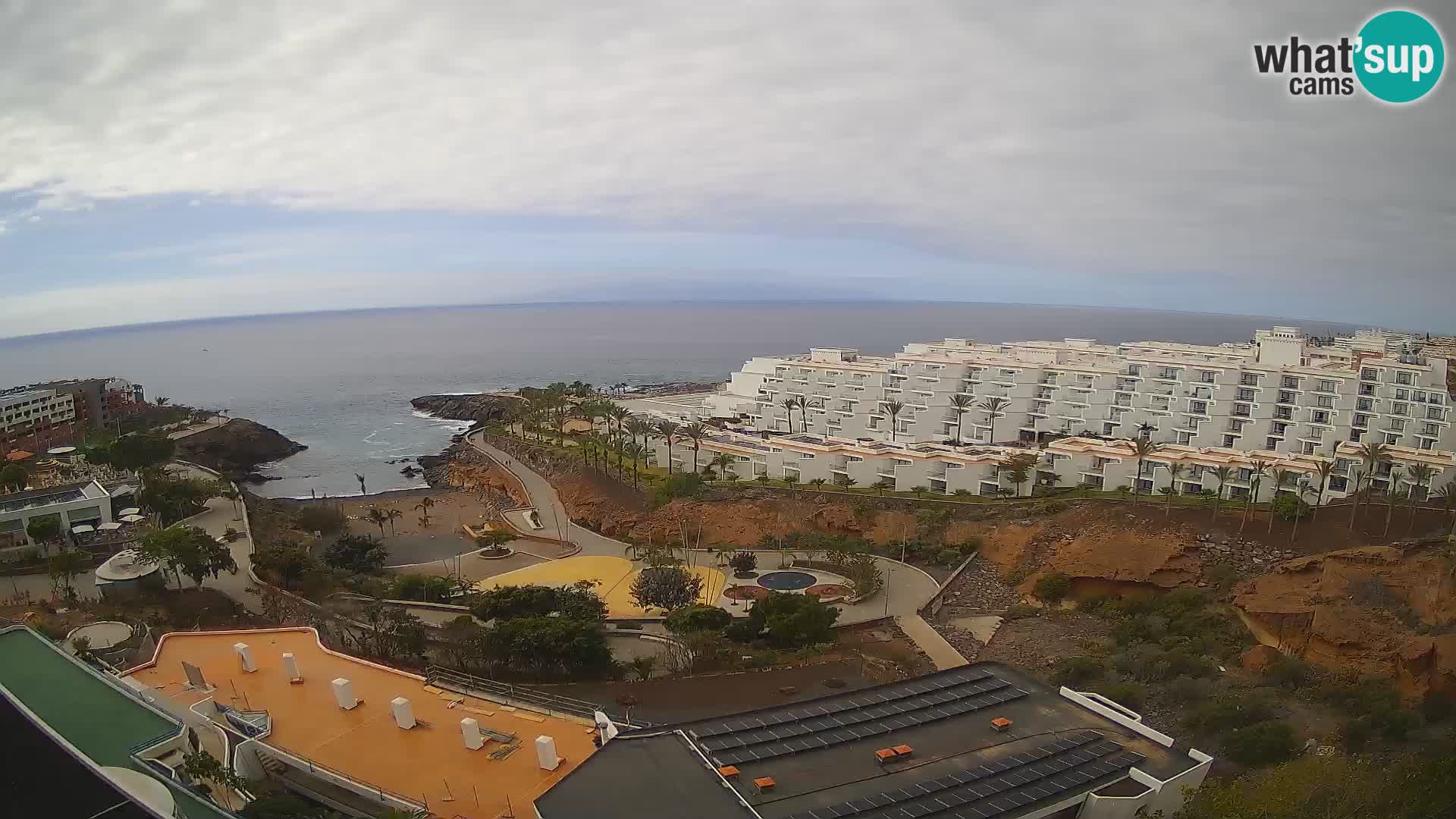 Live webcam Playa de Las Galgas – Playa Paraiso – La Gomera island – Adeje – Tenerife