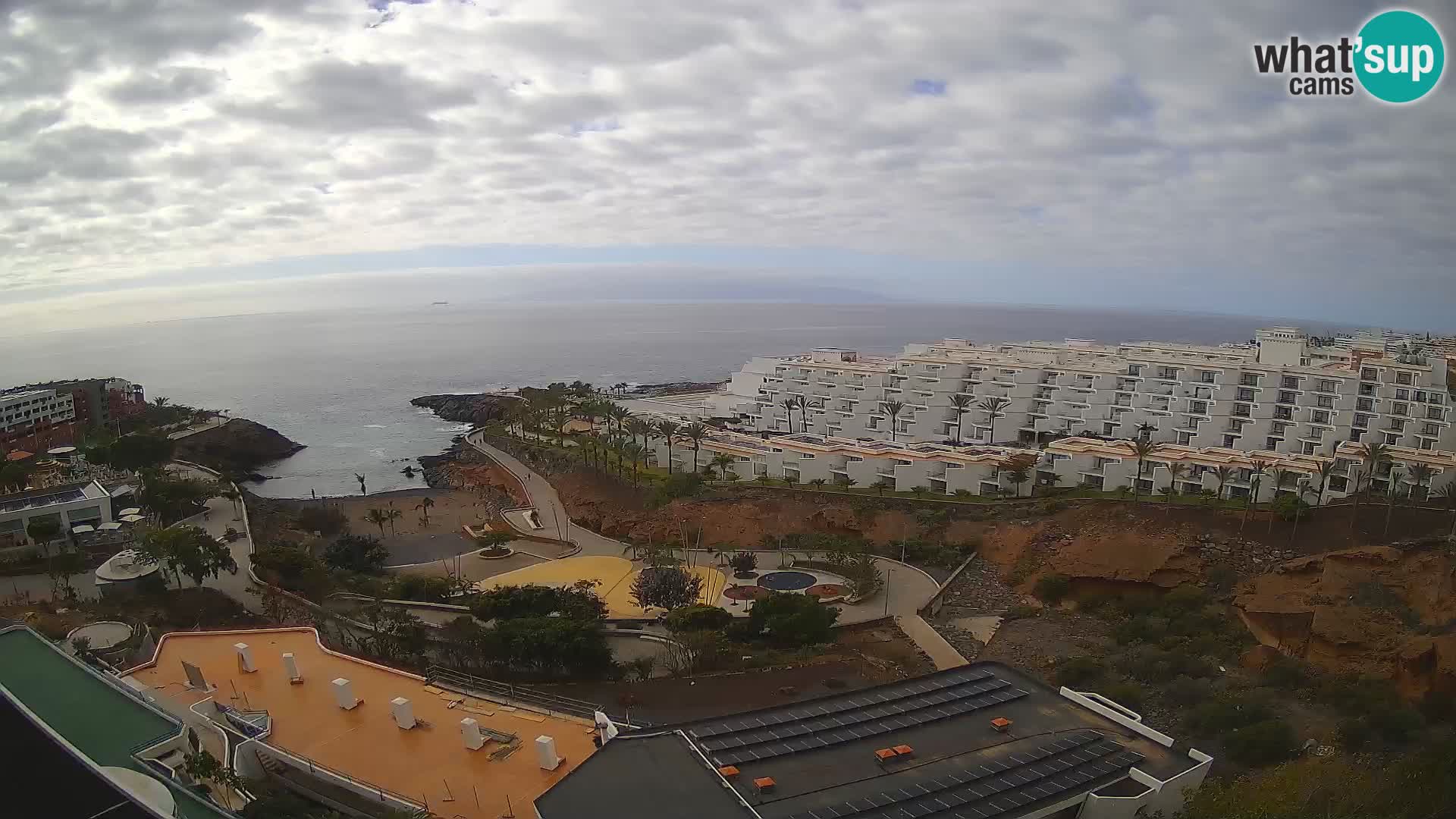 Live webcam Playa de Las Galgas – Playa Paraiso – La Gomera island – Adeje – Tenerife