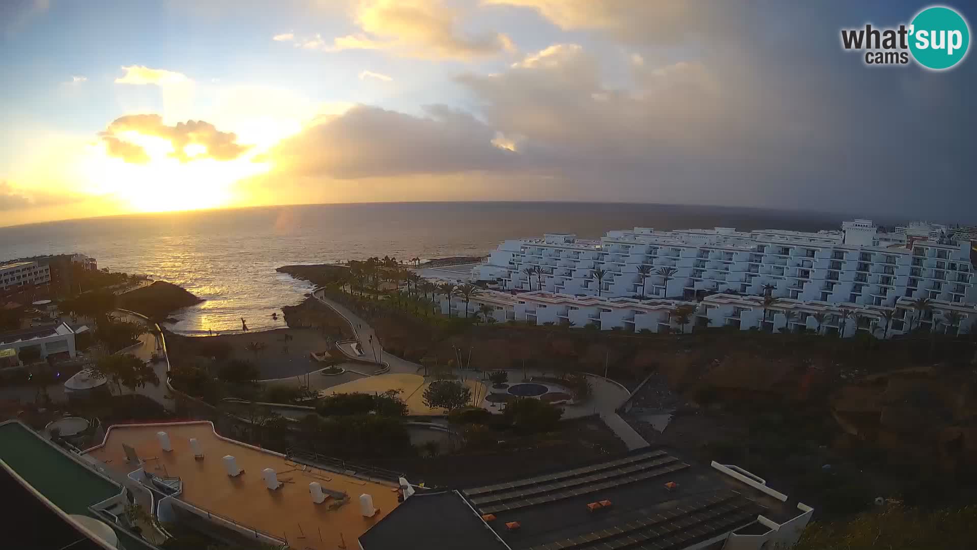 Live webcam Playa de Las Galgas – Playa Paraiso – La Gomera island – Adeje – Tenerife