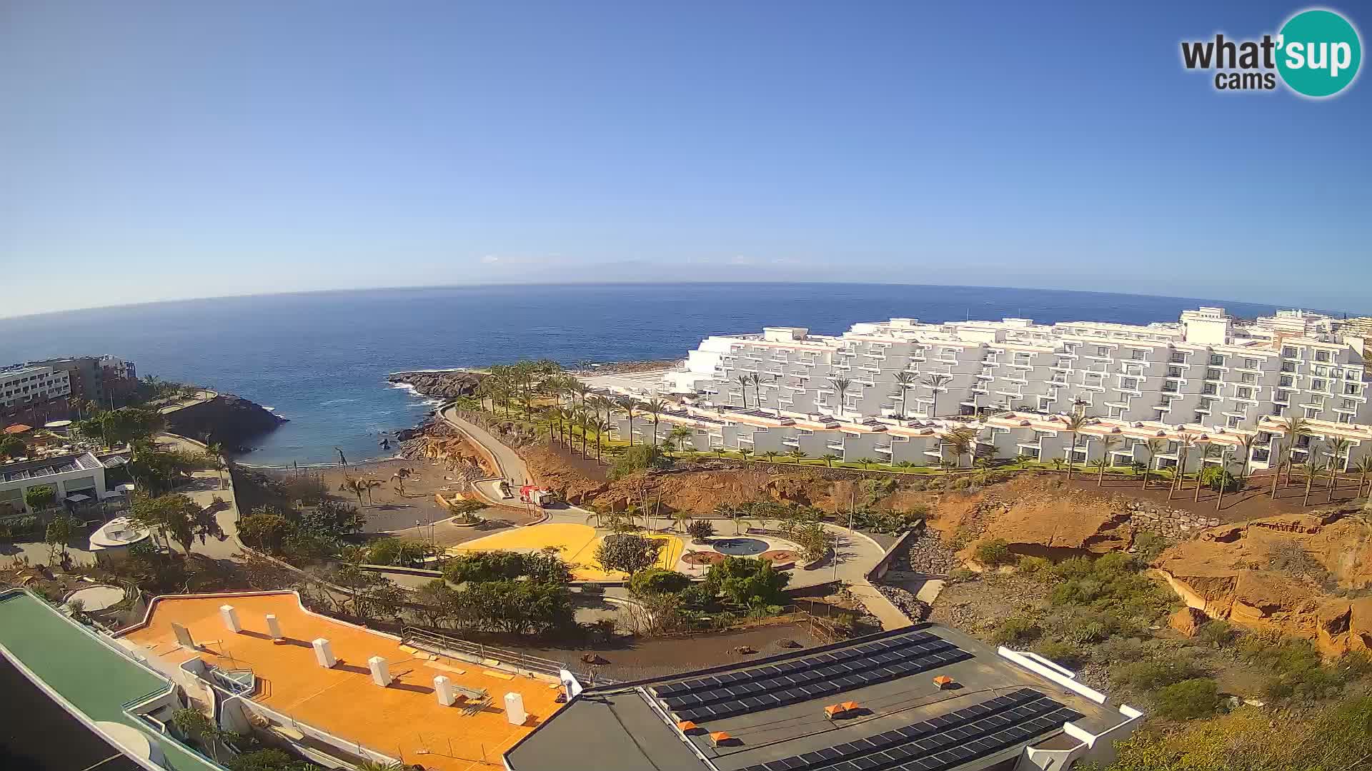 Live webcam Playa de Las Galgas – Playa Paraiso – La Gomera island – Adeje – Tenerife