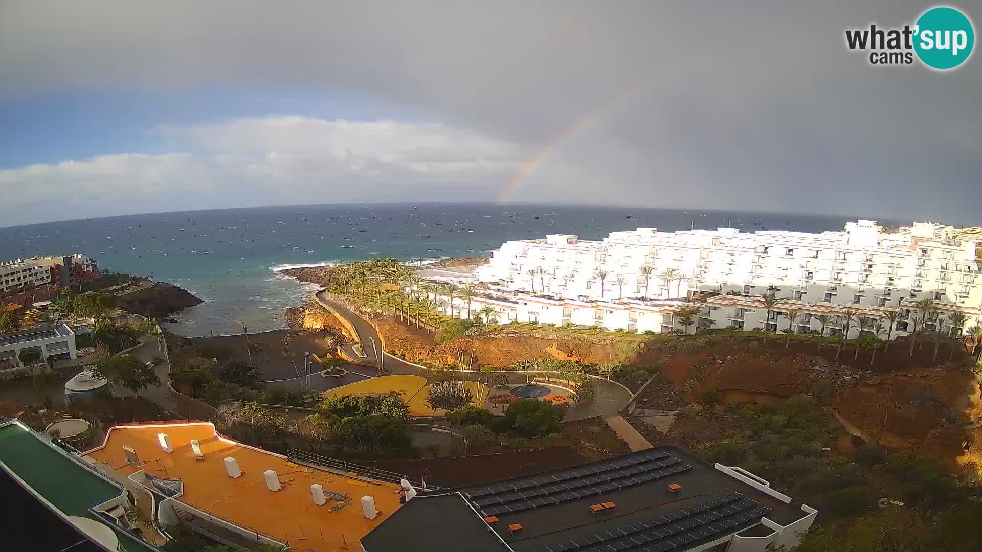 Live webcam Playa de Las Galgas – Playa Paraiso – La Gomera island – Adeje – Tenerife