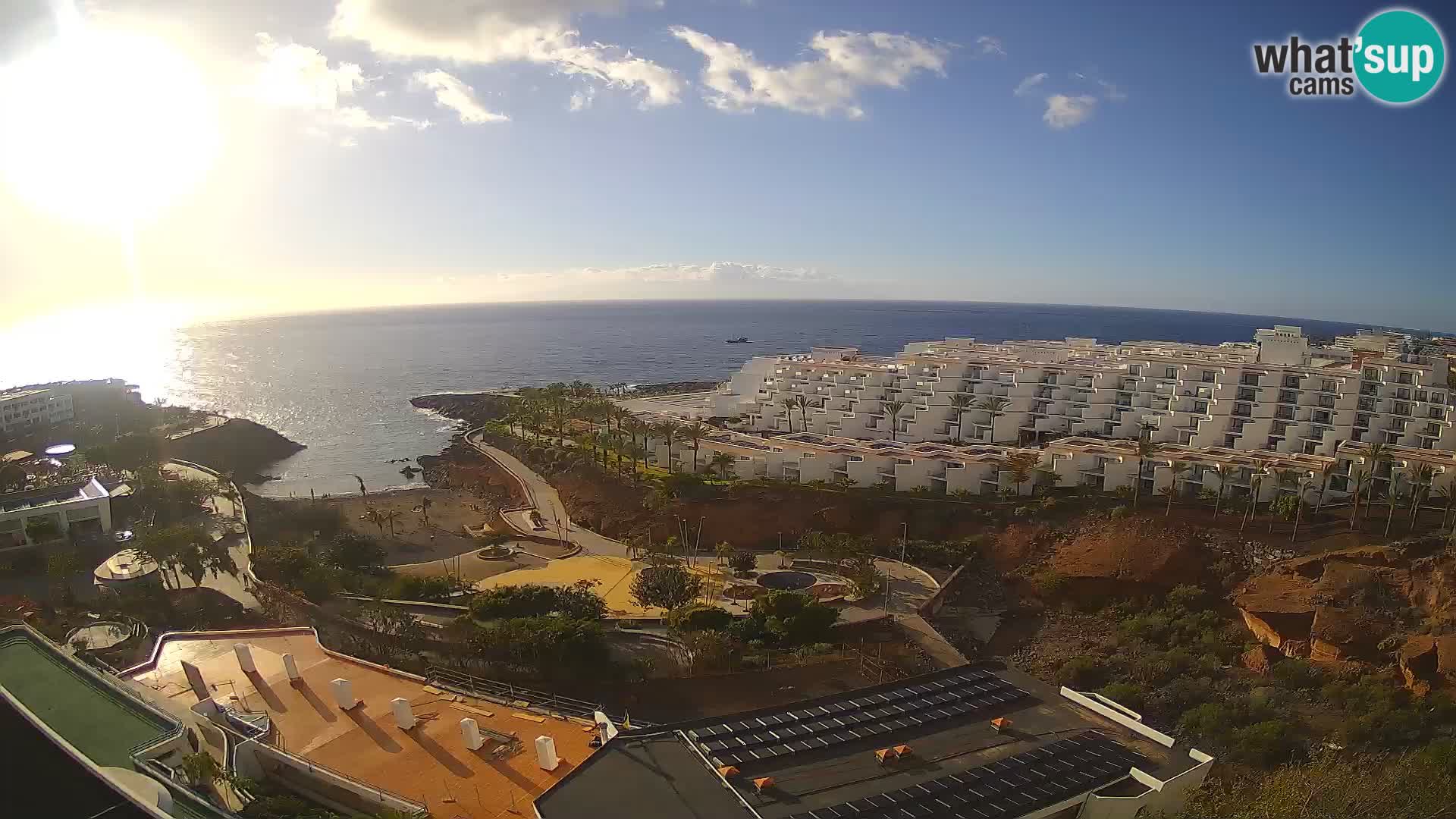 Live webcam Playa de Las Galgas – Playa Paraiso – La Gomera island – Adeje – Tenerife