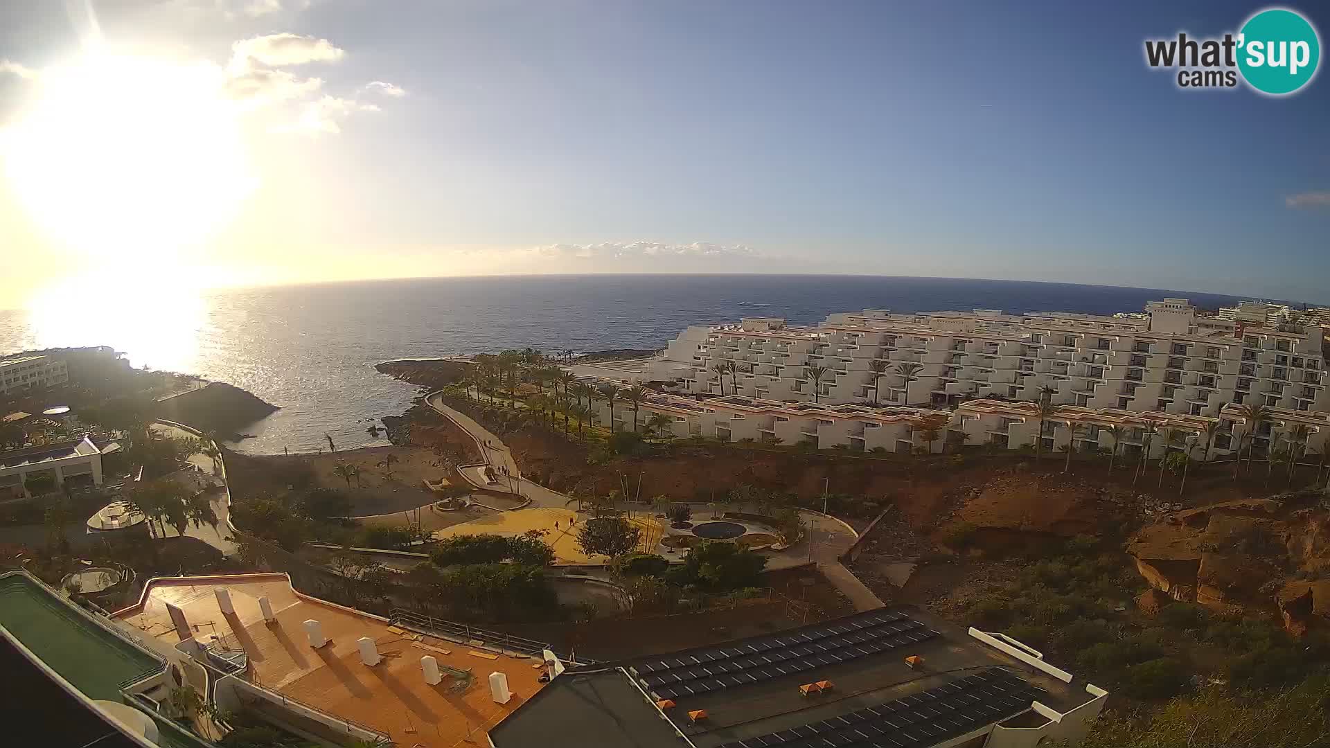 Live webcam Playa de Las Galgas – Playa Paraiso – La Gomera island – Adeje – Tenerife