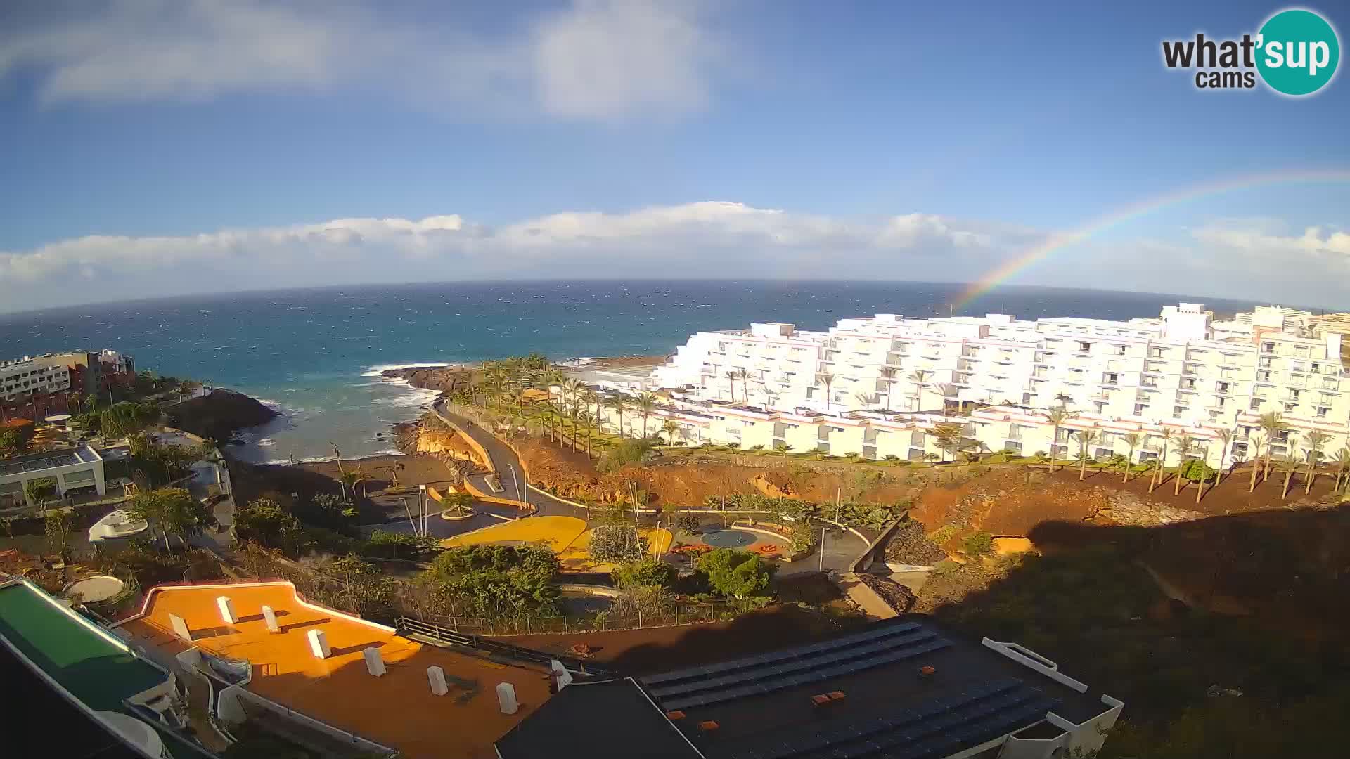 Spletna kamera v živo Las Galgas plaža – Playa Paraiso – otok La Gomera – Costa Adeje – Tenerife