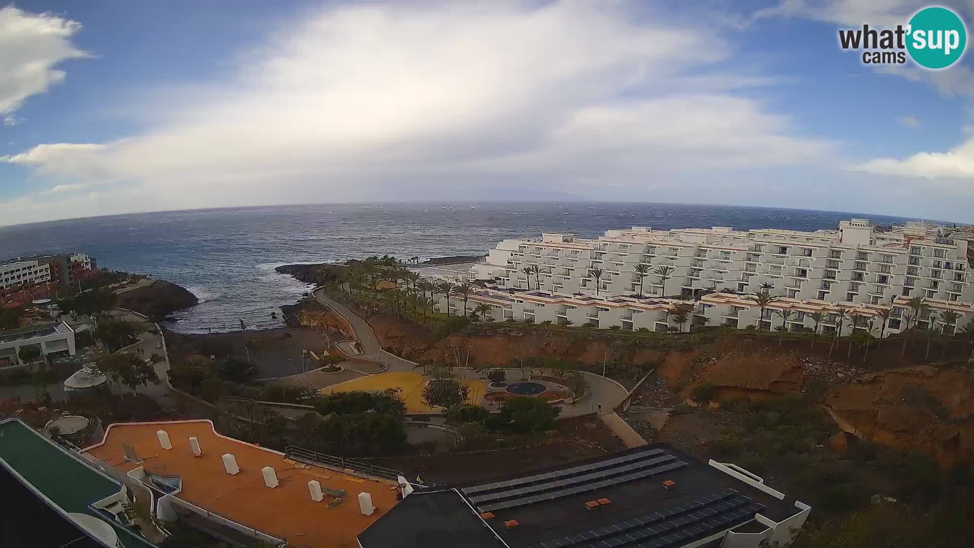 Live webcam Playa de Las Galgas – Playa Paraiso – La Gomera island – Adeje – Tenerife