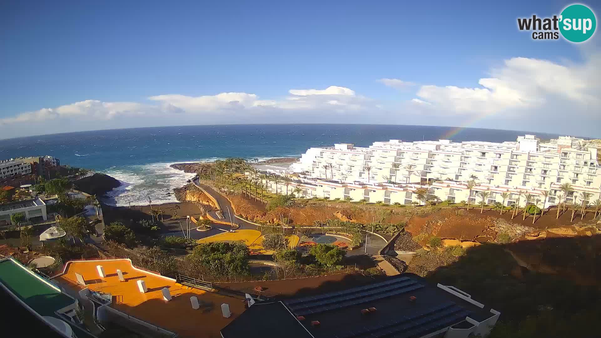 Live webcam Playa de Las Galgas – Playa Paraiso – La Gomera island – Adeje – Tenerife