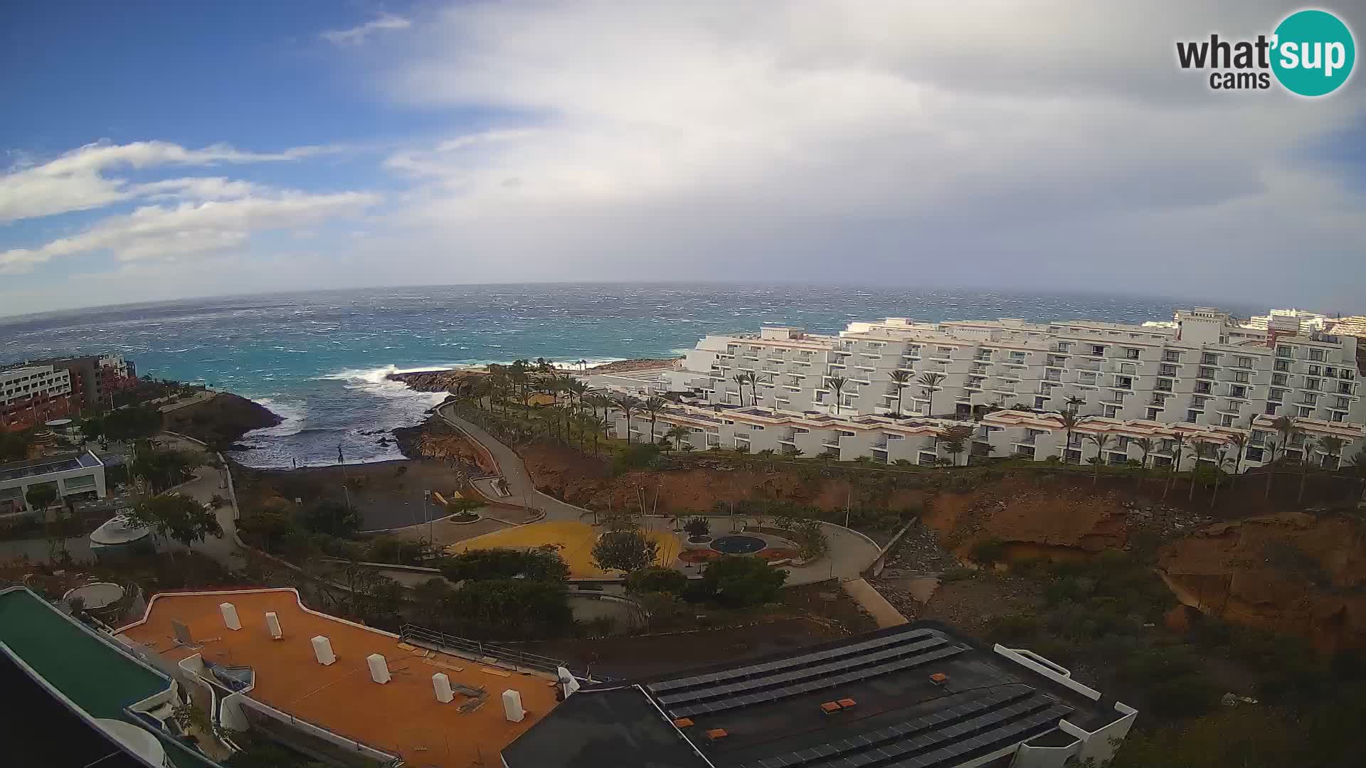 Live webcam Playa de Las Galgas – Playa Paraiso – La Gomera island – Adeje – Tenerife