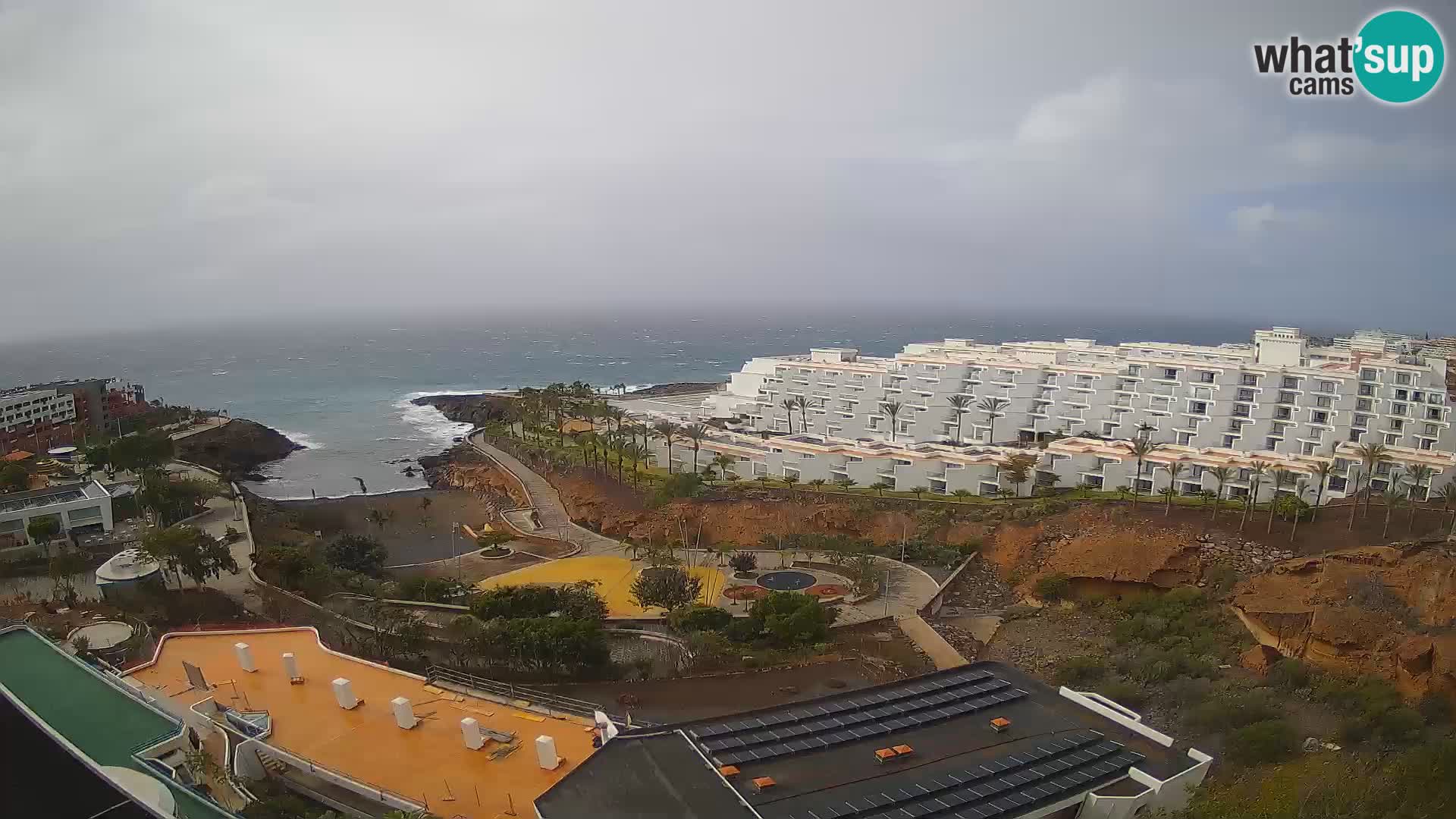 Live webcam Playa de Las Galgas – Playa Paraiso – La Gomera island – Adeje – Tenerife