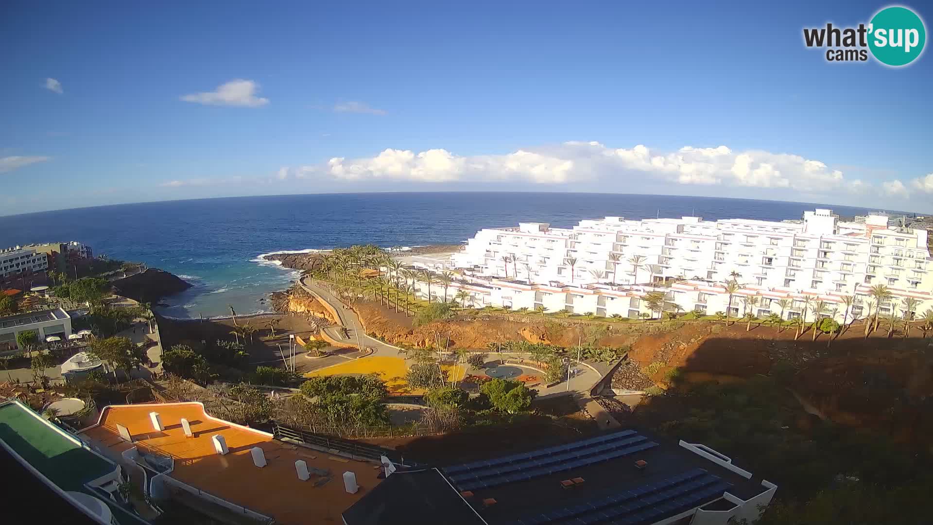 Live webcam Playa de Las Galgas – Playa Paraiso – La Gomera island – Adeje – Tenerife