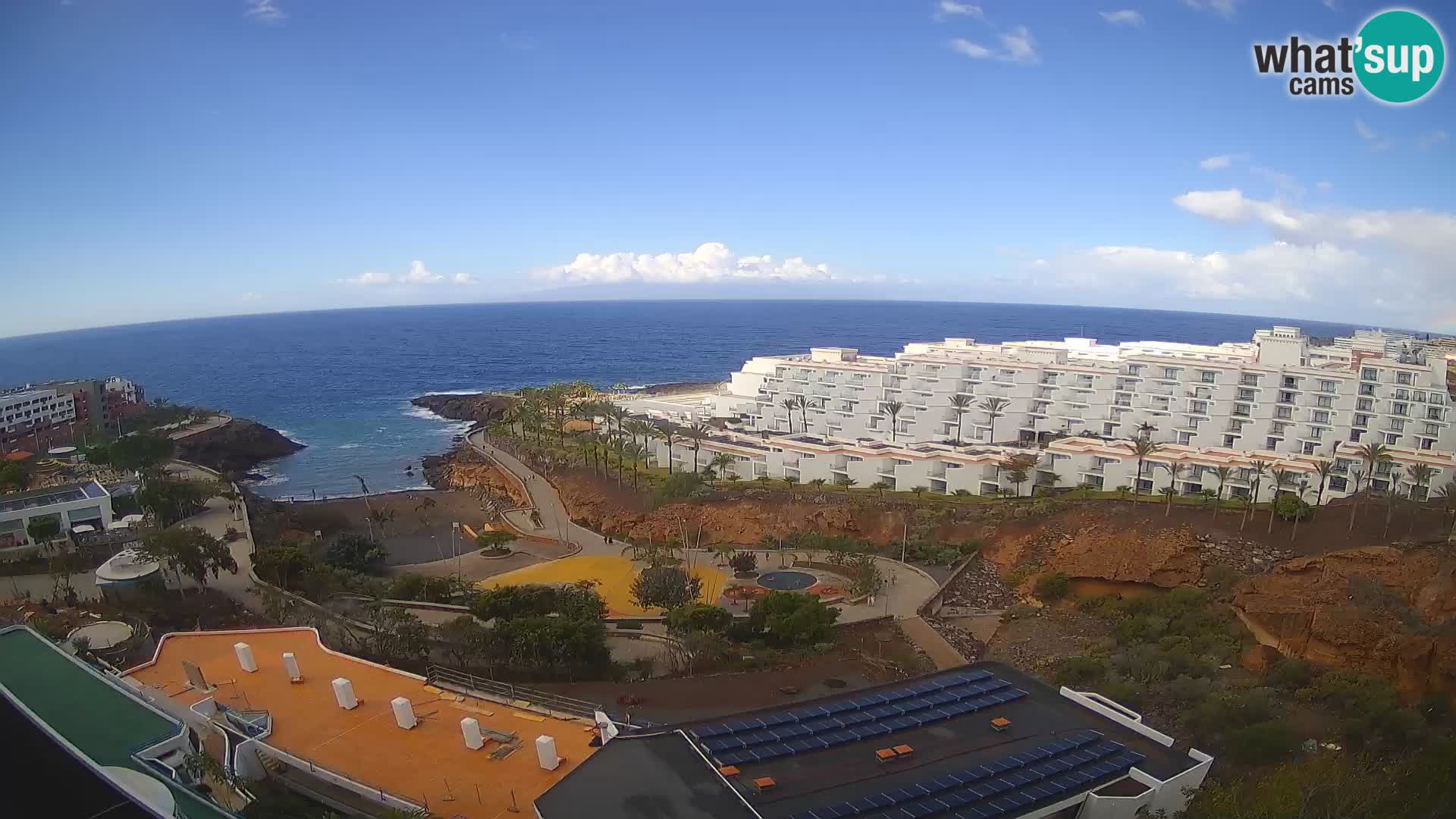 Live webcam Playa de Las Galgas – Playa Paraiso – La Gomera island – Adeje – Tenerife
