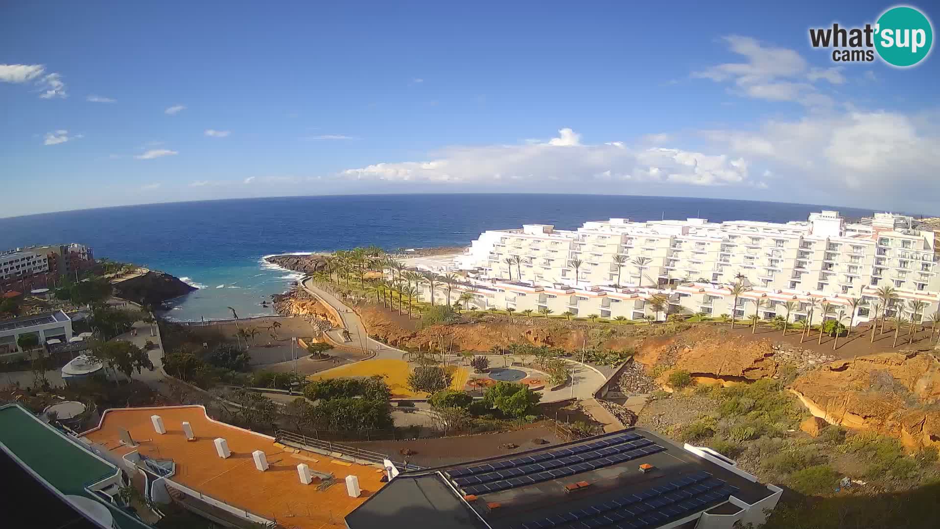 Spletna kamera v živo Las Galgas plaža – Playa Paraiso – otok La Gomera – Costa Adeje – Tenerife