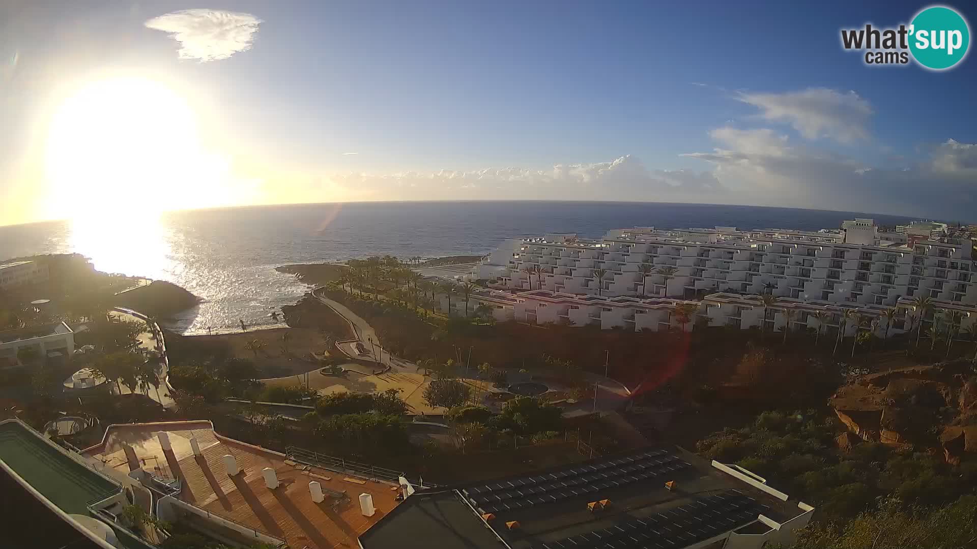 Spletna kamera v živo Las Galgas plaža – Playa Paraiso – otok La Gomera – Costa Adeje – Tenerife