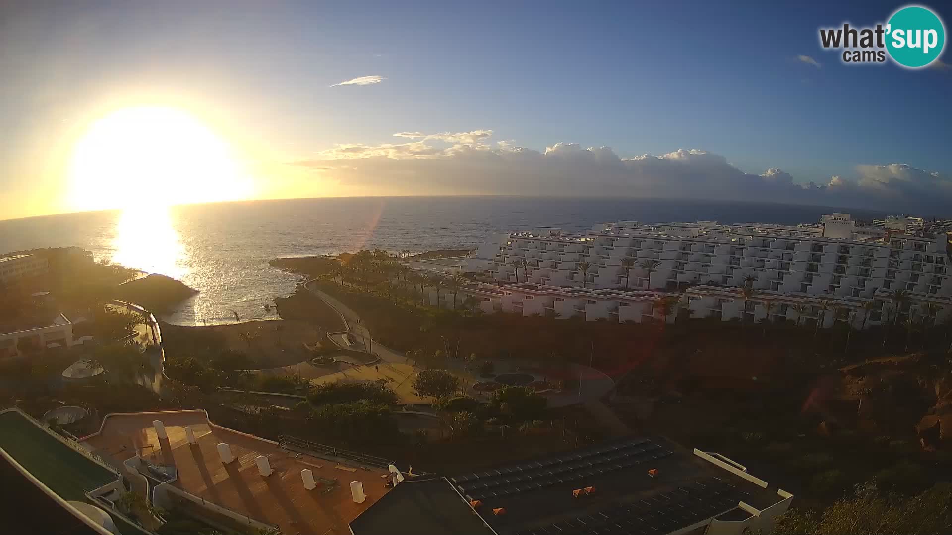 Live webcam Playa de Las Galgas – Playa Paraiso – La Gomera island – Adeje – Tenerife