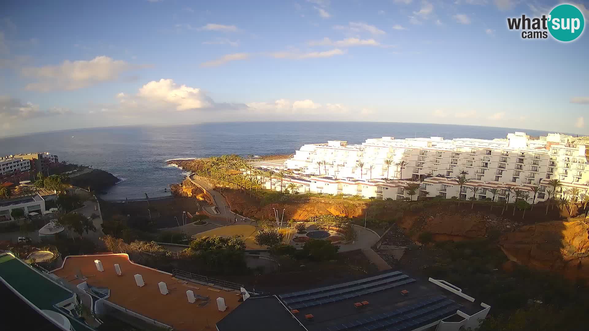 Live webcam Playa de Las Galgas – Playa Paraiso – La Gomera island – Adeje – Tenerife
