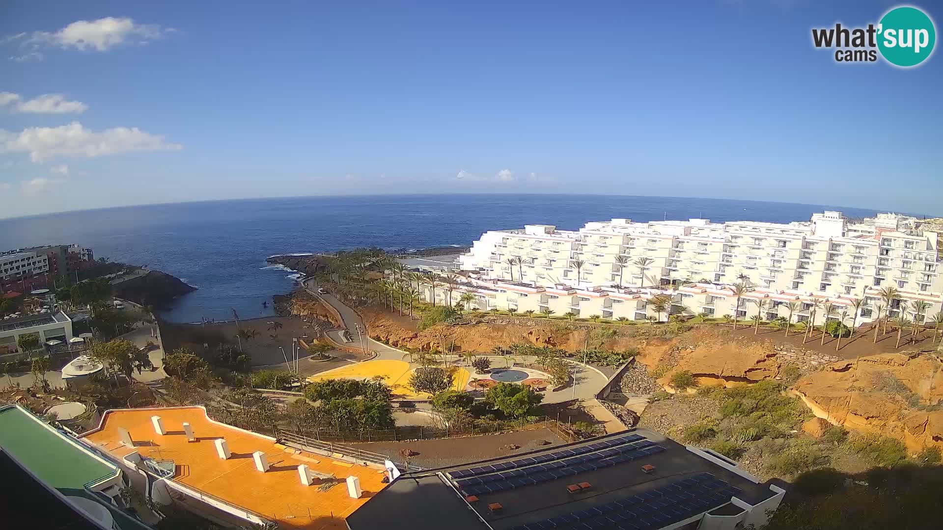 Spletna kamera v živo Las Galgas plaža – Playa Paraiso – otok La Gomera – Costa Adeje – Tenerife