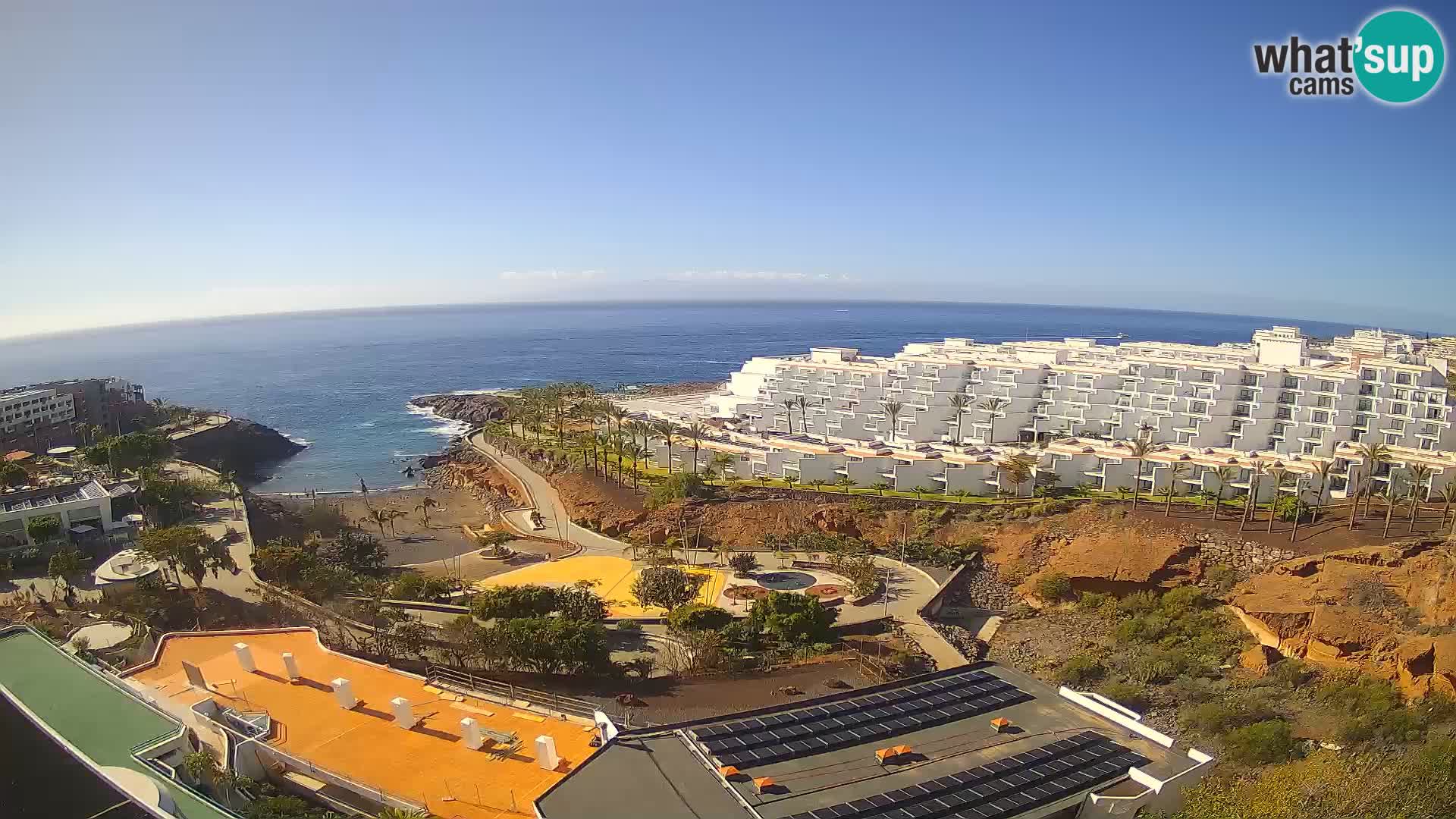 Live webcam Playa de Las Galgas – Playa Paraiso – La Gomera island – Adeje – Tenerife