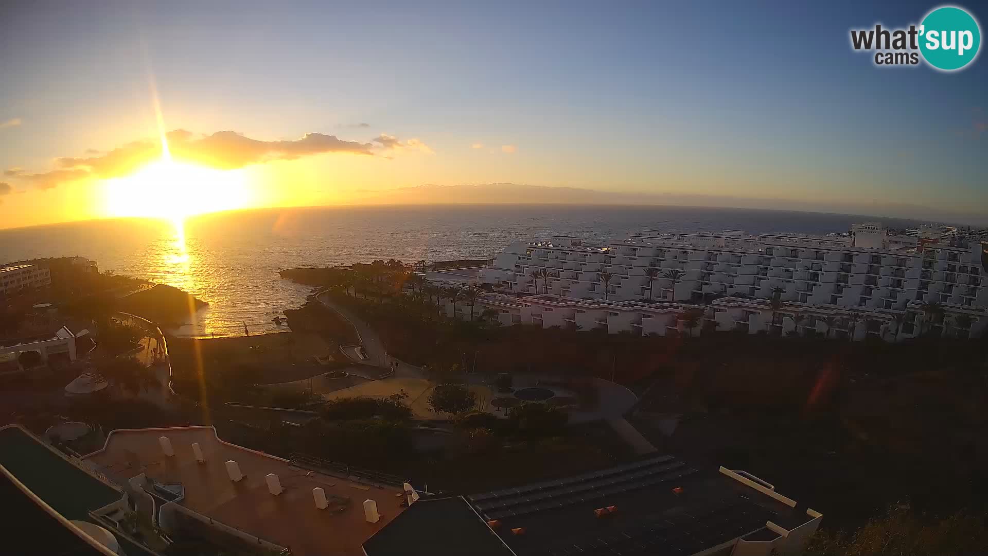 Live webcam Playa de Las Galgas – Playa Paraiso – La Gomera island – Adeje – Tenerife