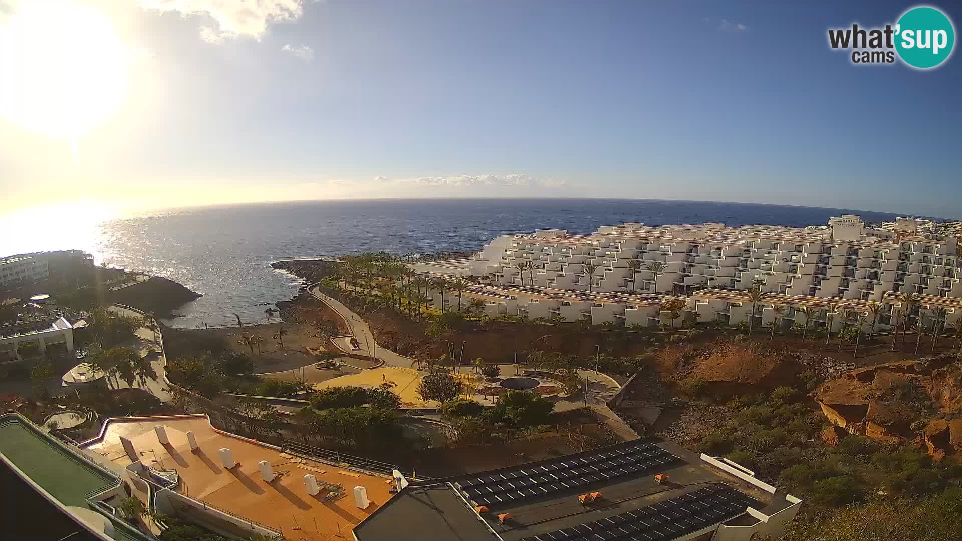 Live webcam Playa de Las Galgas – Playa Paraiso – La Gomera island – Adeje – Tenerife
