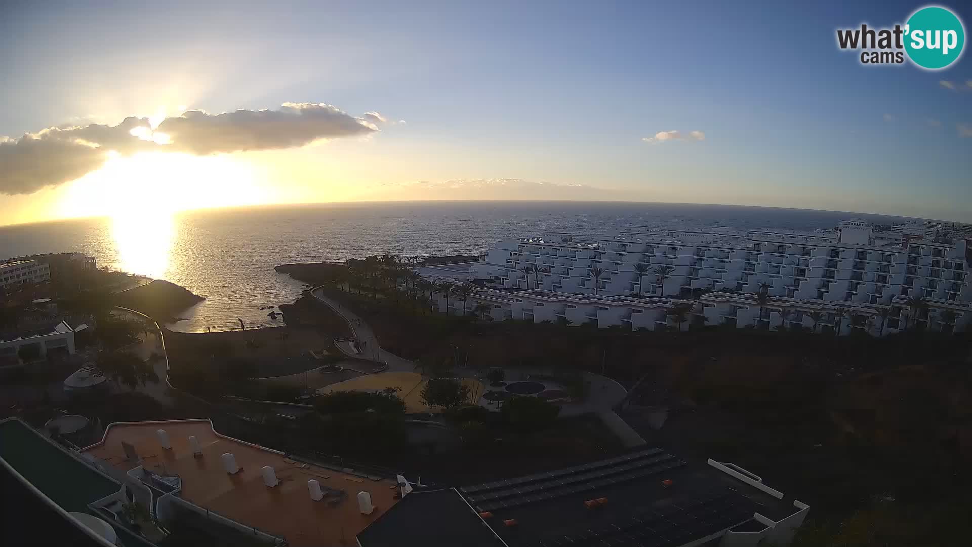 Live webcam Playa de Las Galgas – Playa Paraiso – La Gomera island – Adeje – Tenerife