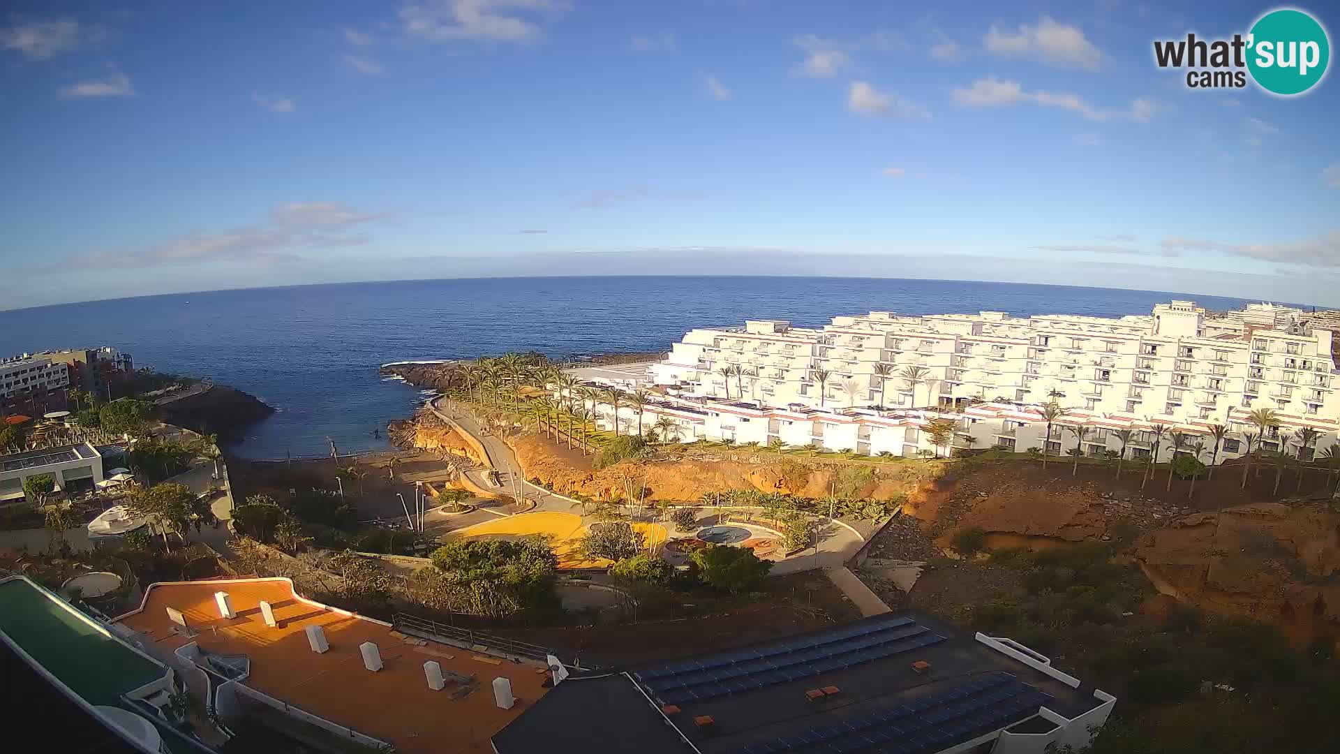 Live webcam Playa de Las Galgas – Playa Paraiso – La Gomera island – Adeje – Tenerife