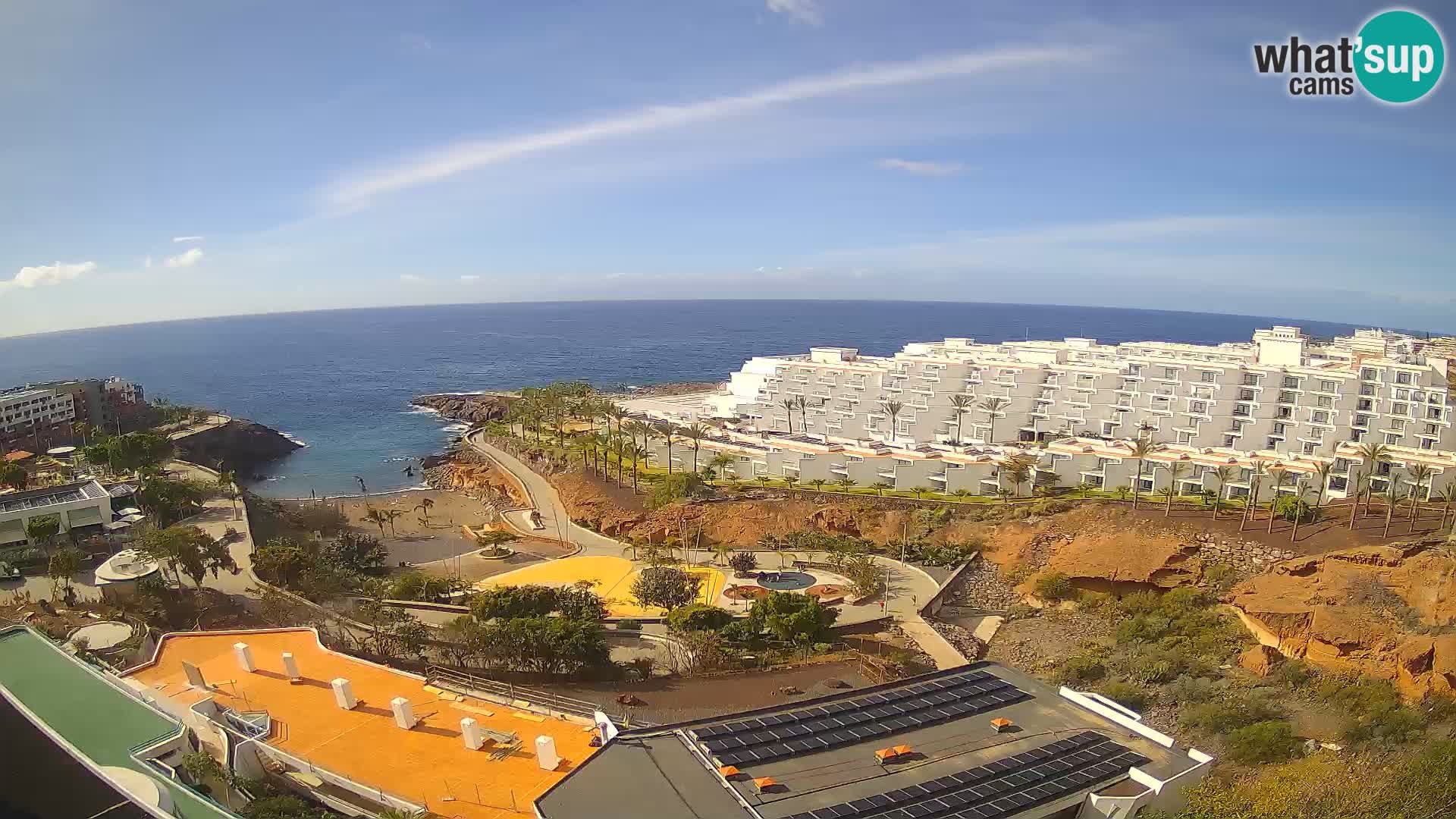 Live webcam Playa de Las Galgas – Playa Paraiso – La Gomera island – Adeje – Tenerife