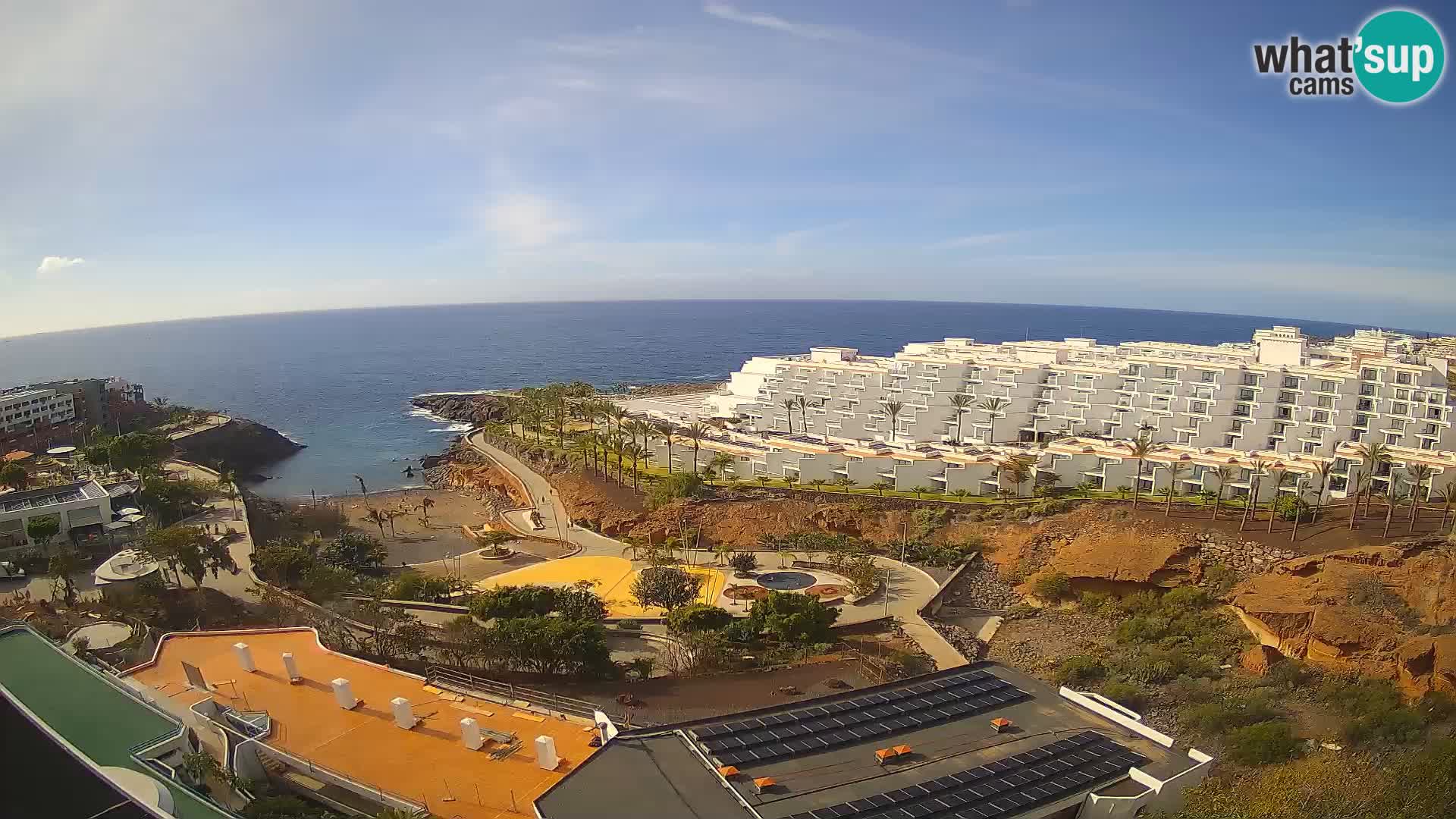 Spletna kamera v živo Las Galgas plaža – Playa Paraiso – otok La Gomera – Costa Adeje – Tenerife