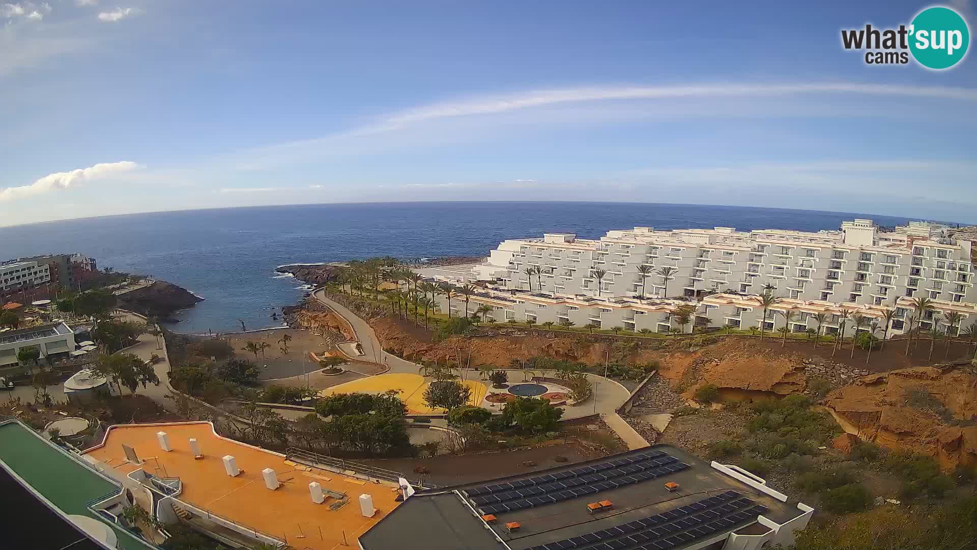 Live webcam Playa de Las Galgas – Playa Paraiso – La Gomera island – Adeje – Tenerife