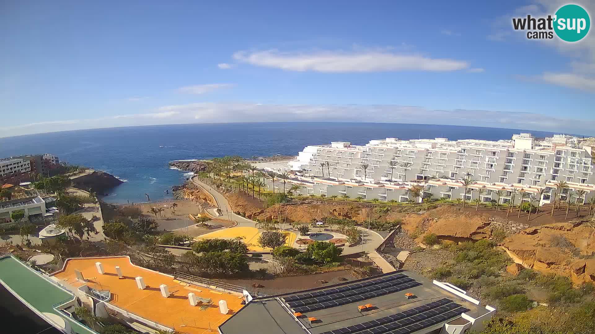 Live webcam Playa de Las Galgas – Playa Paraiso – La Gomera island – Adeje – Tenerife