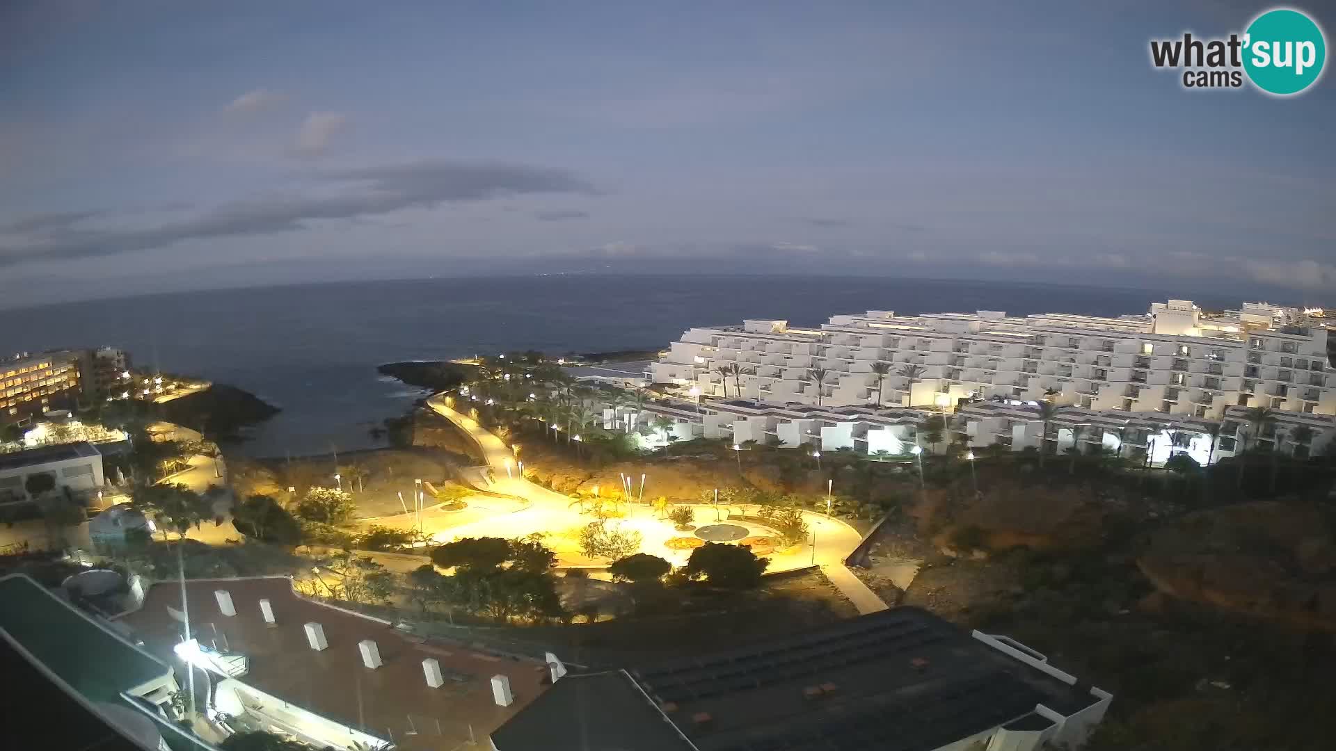 Live webcam Playa de Las Galgas – Playa Paraiso – La Gomera island – Adeje – Tenerife