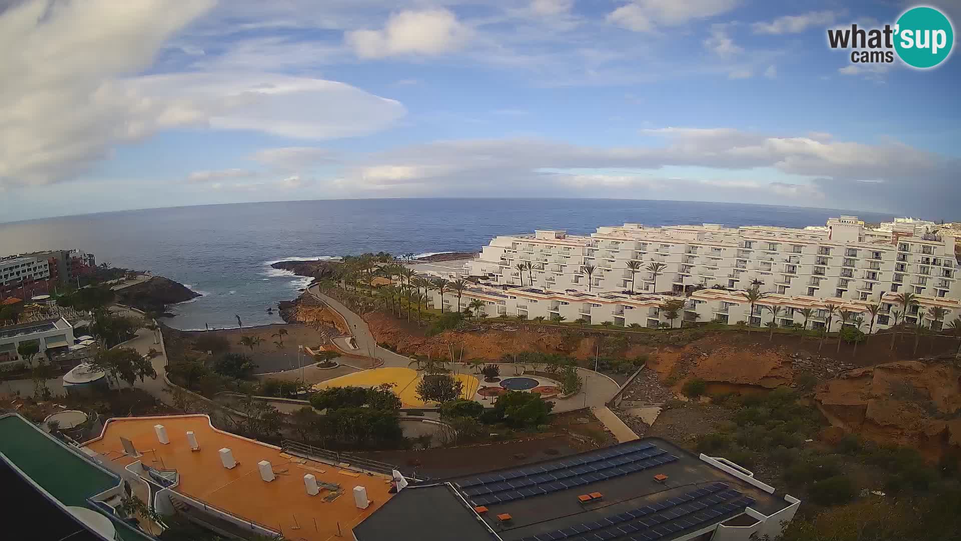 Live webcam Playa de Las Galgas – Playa Paraiso – La Gomera island – Adeje – Tenerife