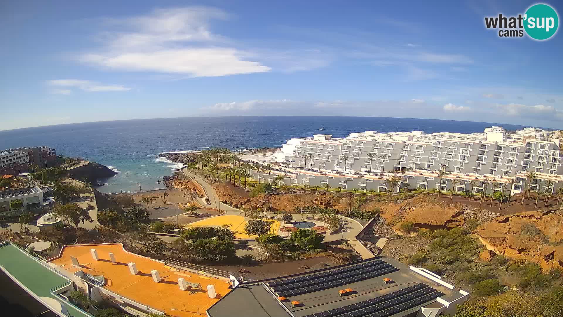 Spletna kamera v živo Las Galgas plaža – Playa Paraiso – otok La Gomera – Costa Adeje – Tenerife