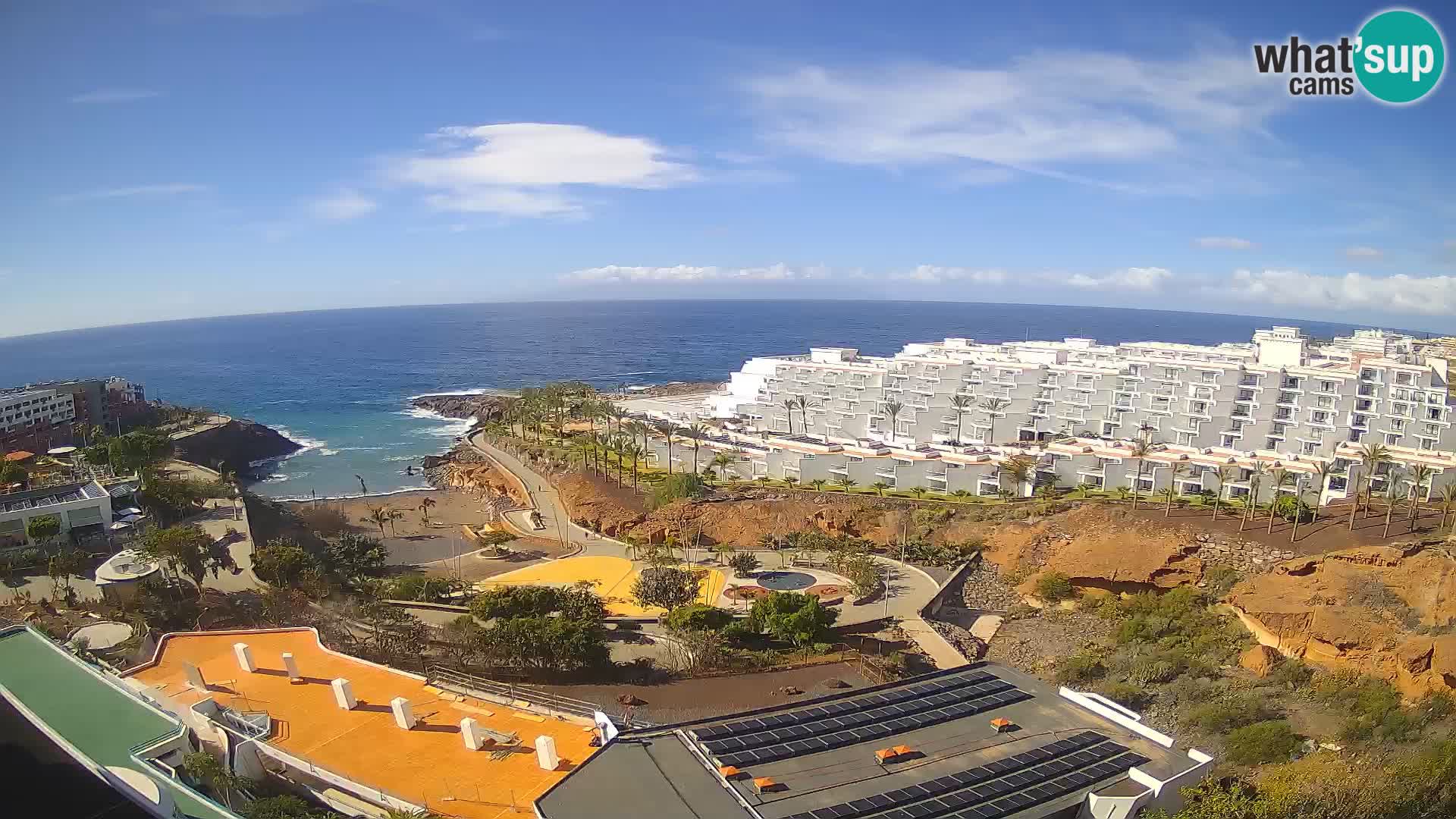 Web kamera uživo Playa de Las Galgas – Playa Paraiso – otok La Gomera – Costa Adeje – Tenerife