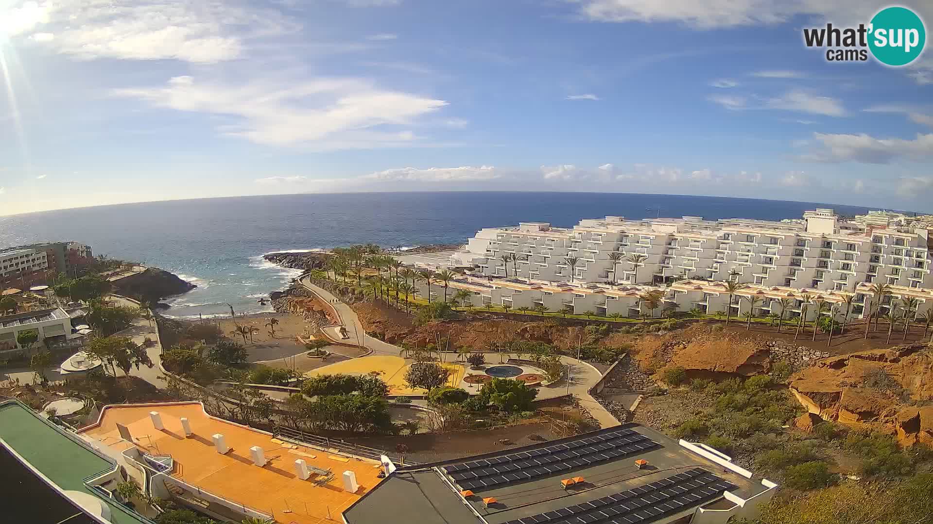Spletna kamera v živo Las Galgas plaža – Playa Paraiso – otok La Gomera – Costa Adeje – Tenerife