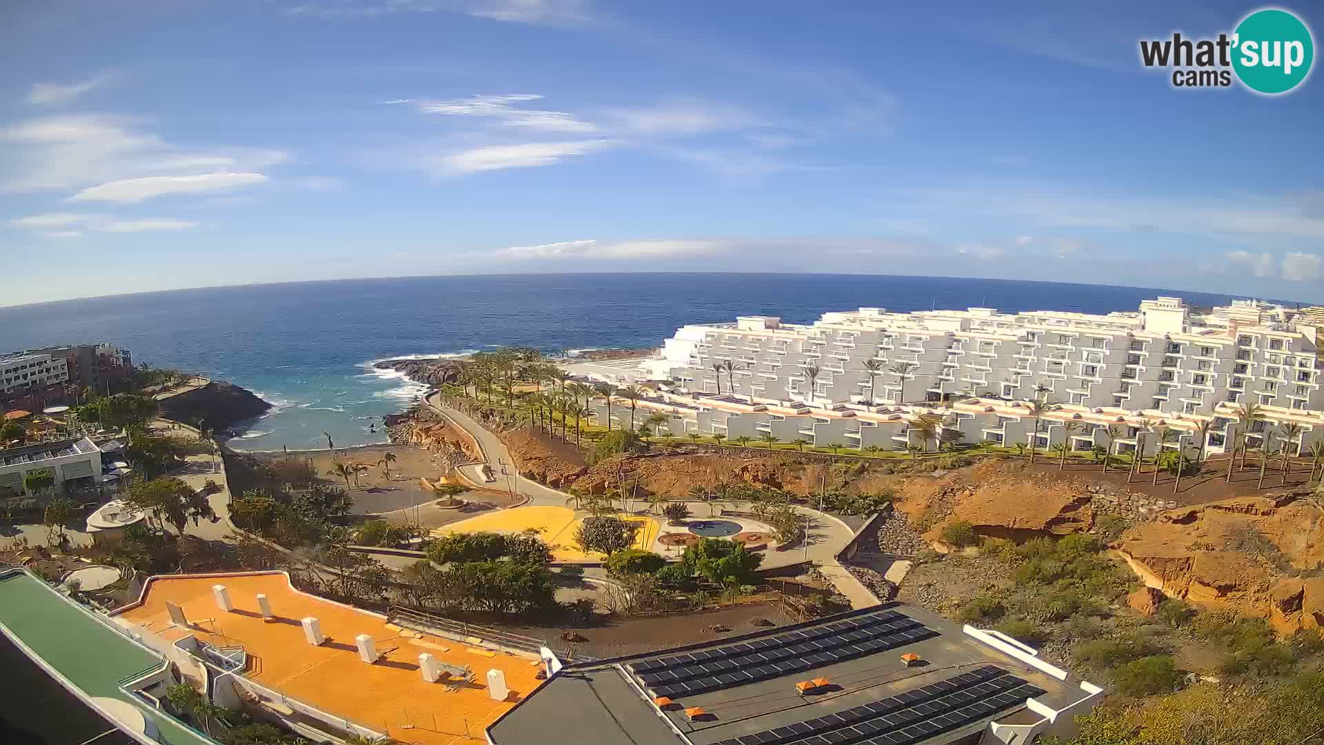 Spletna kamera v živo Las Galgas plaža – Playa Paraiso – otok La Gomera – Costa Adeje – Tenerife