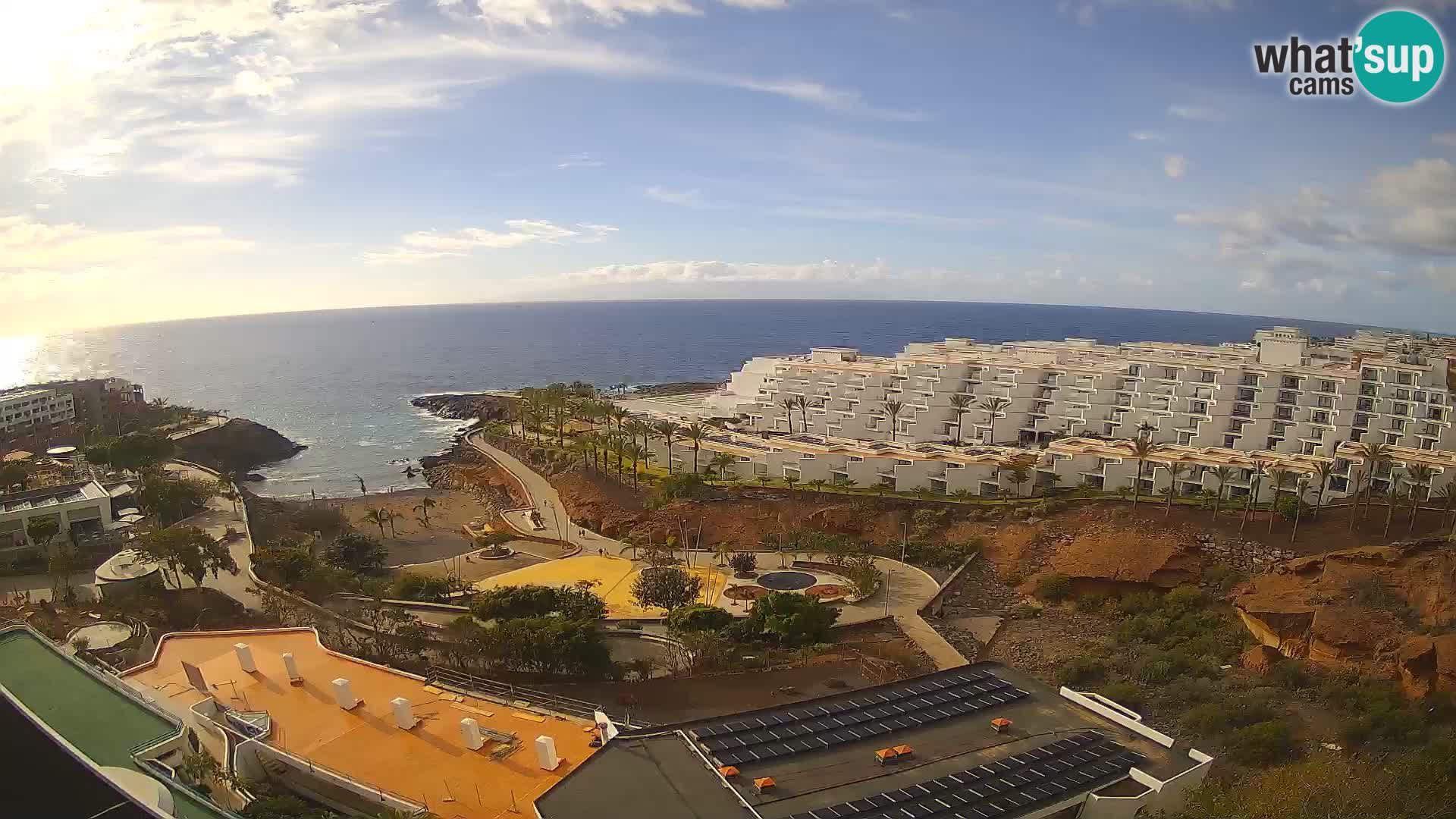 Spletna kamera v živo Las Galgas plaža – Playa Paraiso – otok La Gomera – Costa Adeje – Tenerife