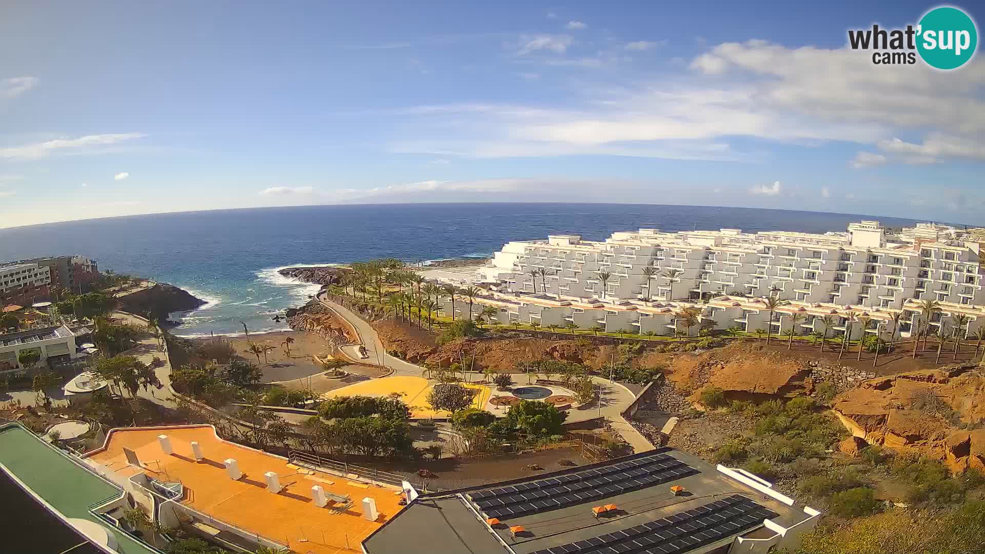 Webcam en vivo Playa de Las Galgas – Playa Paraíso – Isla de La Gomera – Costa Adeje – Tenerife