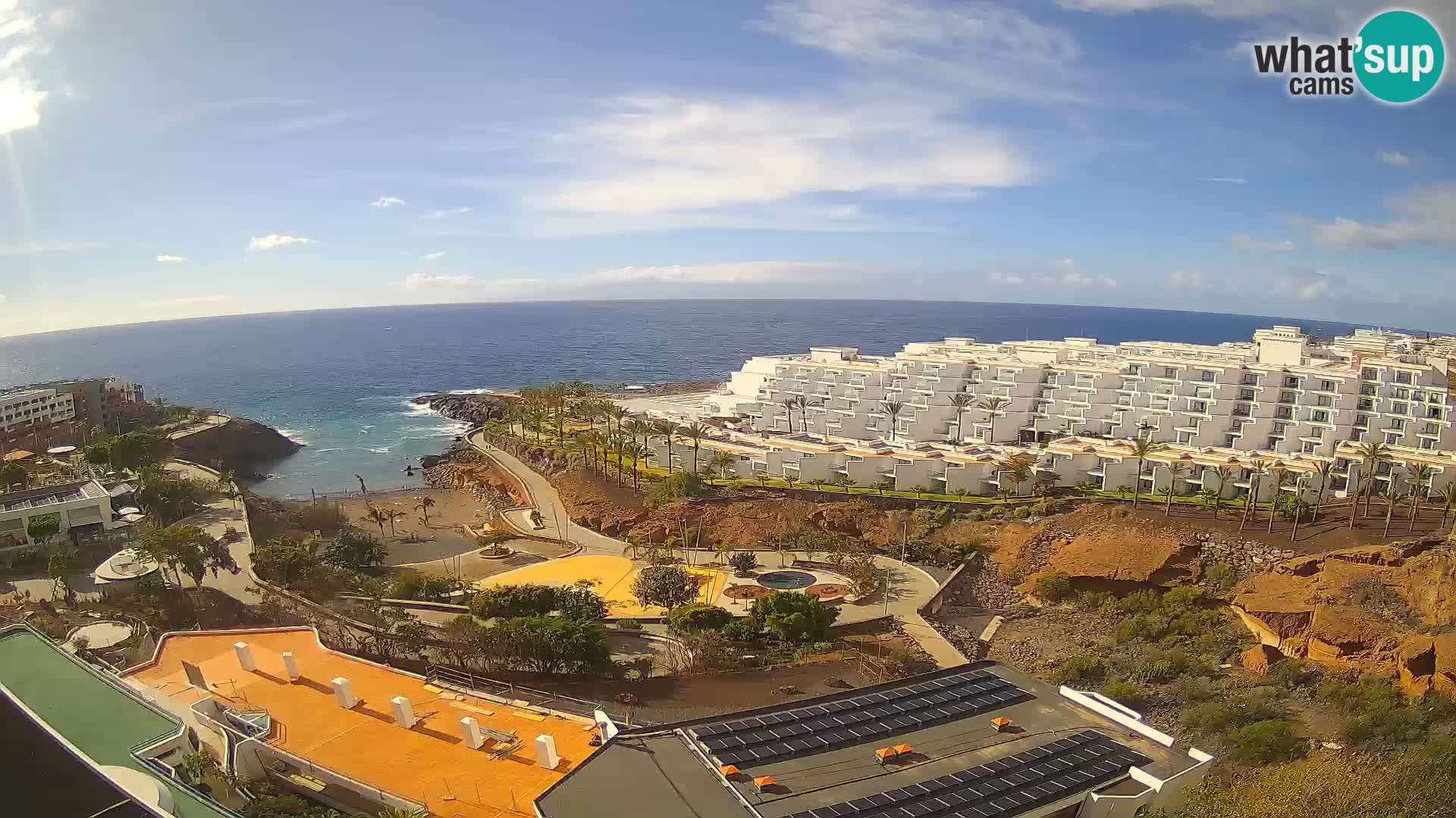 Spletna kamera v živo Las Galgas plaža – Playa Paraiso – otok La Gomera – Costa Adeje – Tenerife
