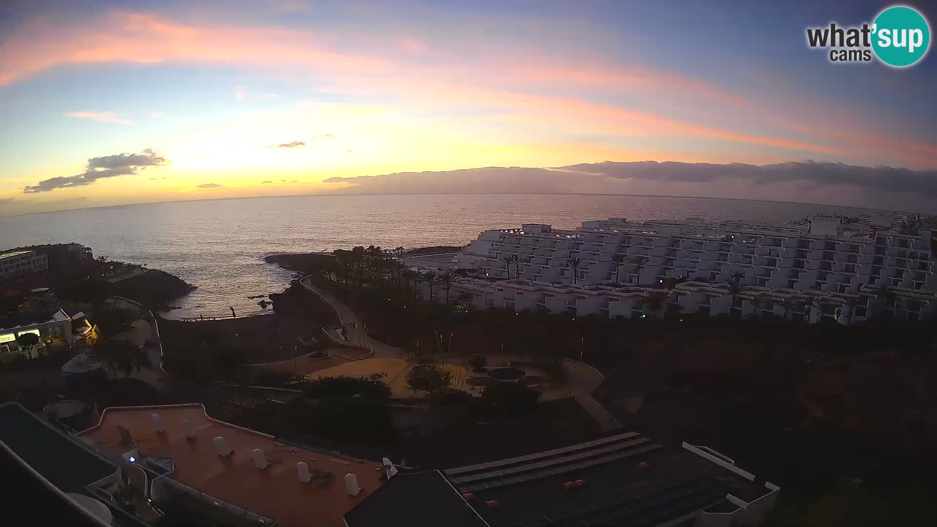 Spletna kamera v živo Las Galgas plaža – Playa Paraiso – otok La Gomera – Costa Adeje – Tenerife