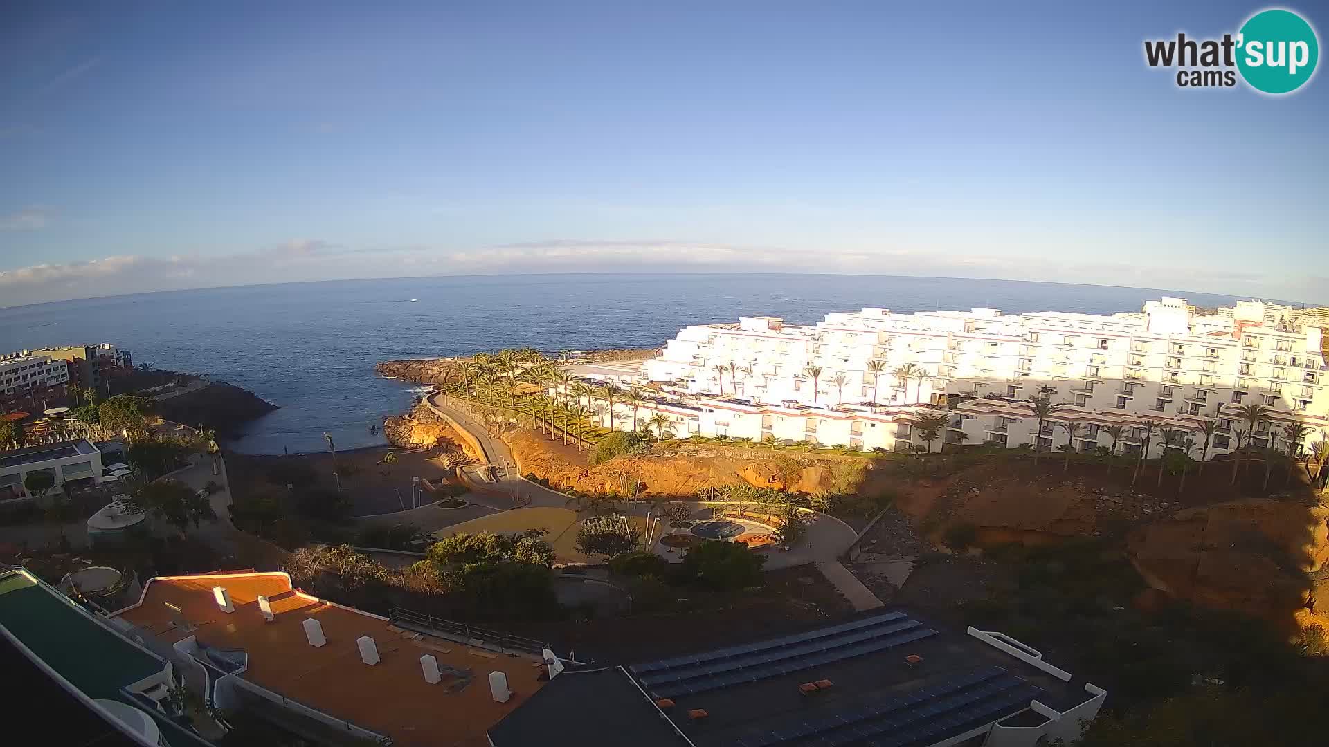 Spletna kamera v živo Las Galgas plaža – Playa Paraiso – otok La Gomera – Costa Adeje – Tenerife