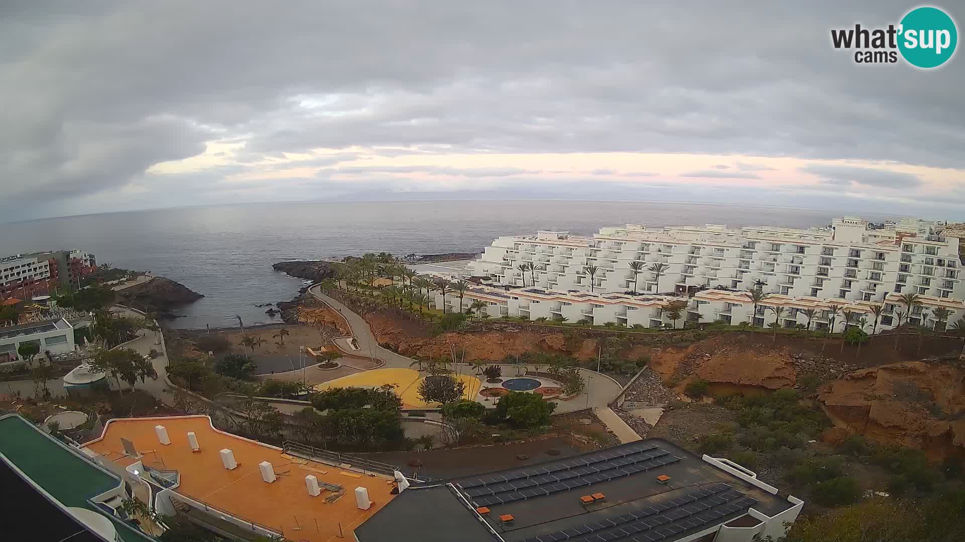 Live webcam Playa de Las Galgas – Playa Paraiso – La Gomera island – Adeje – Tenerife