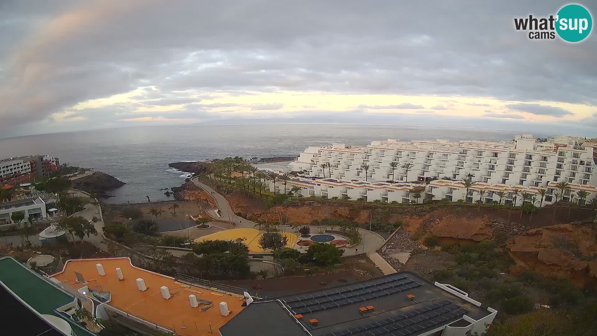 Spletna kamera v živo Las Galgas plaža – Playa Paraiso – otok La Gomera – Costa Adeje – Tenerife