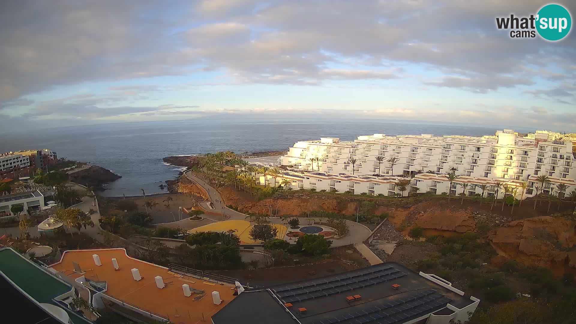 Live webcam Playa de Las Galgas – Playa Paraiso – La Gomera island – Adeje – Tenerife