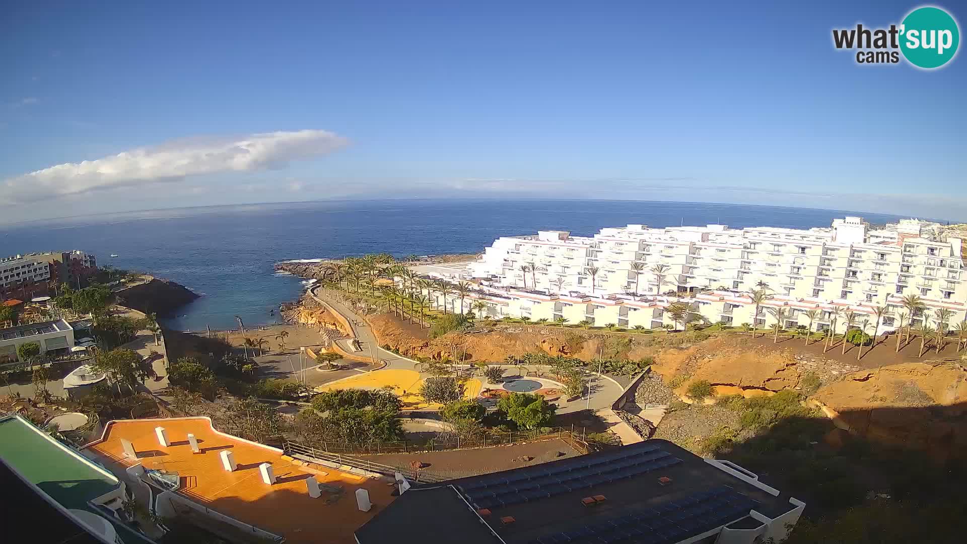 Spletna kamera v živo Las Galgas plaža – Playa Paraiso – otok La Gomera – Costa Adeje – Tenerife