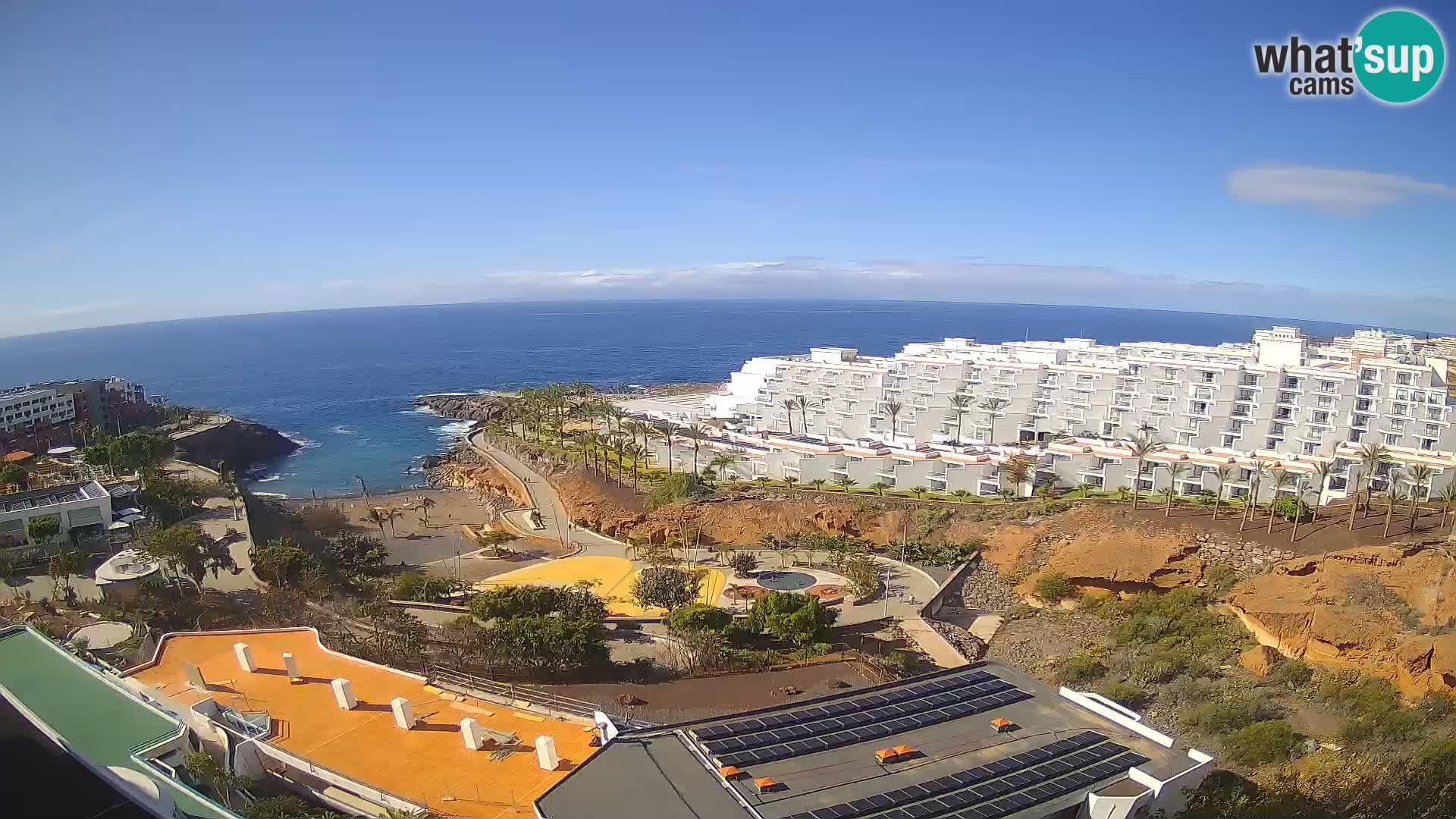 Web kamera uživo Playa de Las Galgas – Playa Paraiso – otok La Gomera – Costa Adeje – Tenerife